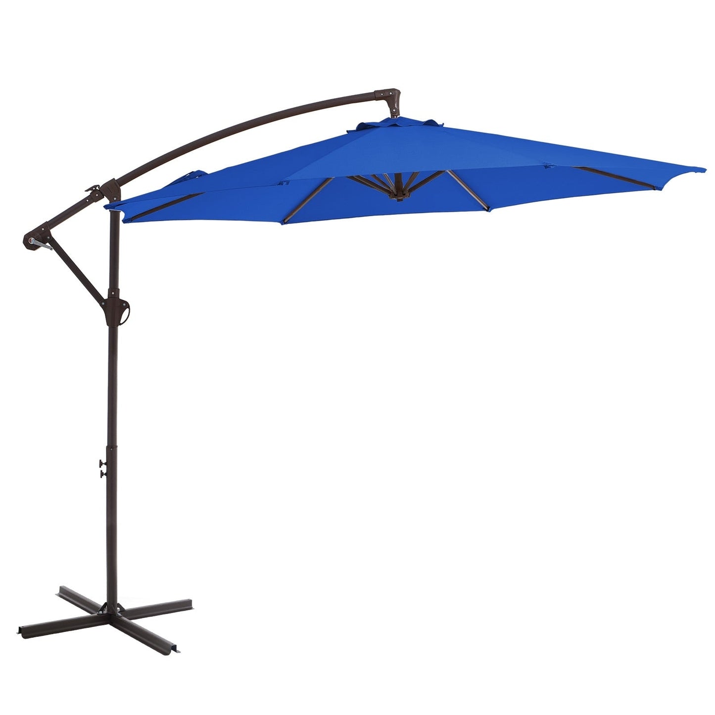 10ft Steel Crank Lift Hanging Offset Cantilever Umbrella