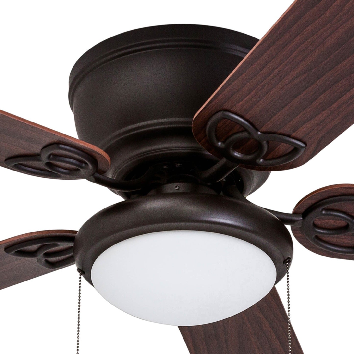 52 Prominence Home Benton Traditional Indoor LED Ceiling Fan with Light, Pull Chains