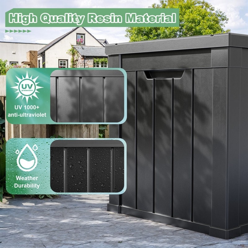 Outdoor Patio Storage Resin Lockable Deck Box