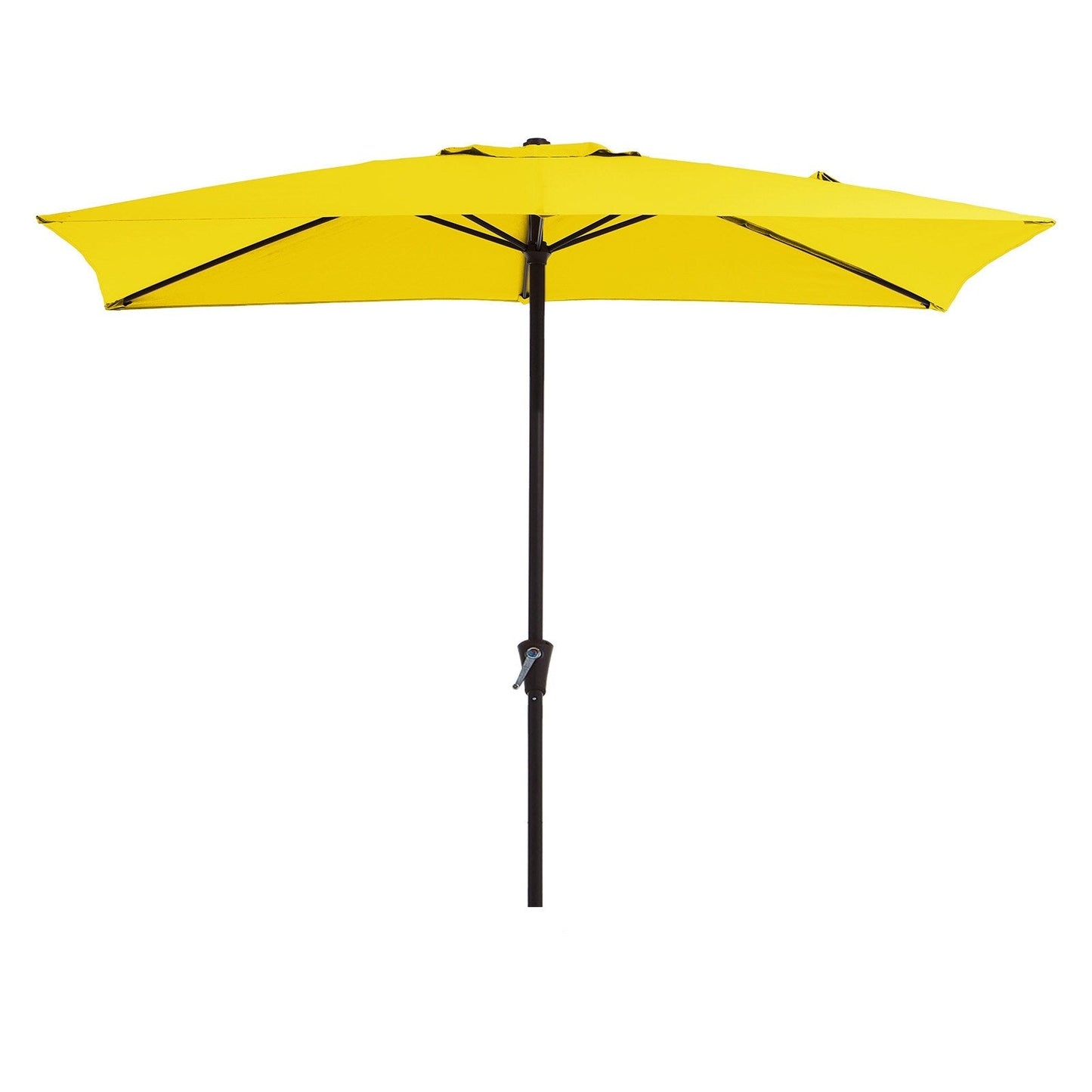 8*10ft Rectangular Patio Market Umbrella with Crank & Tilt,UV-Resistant