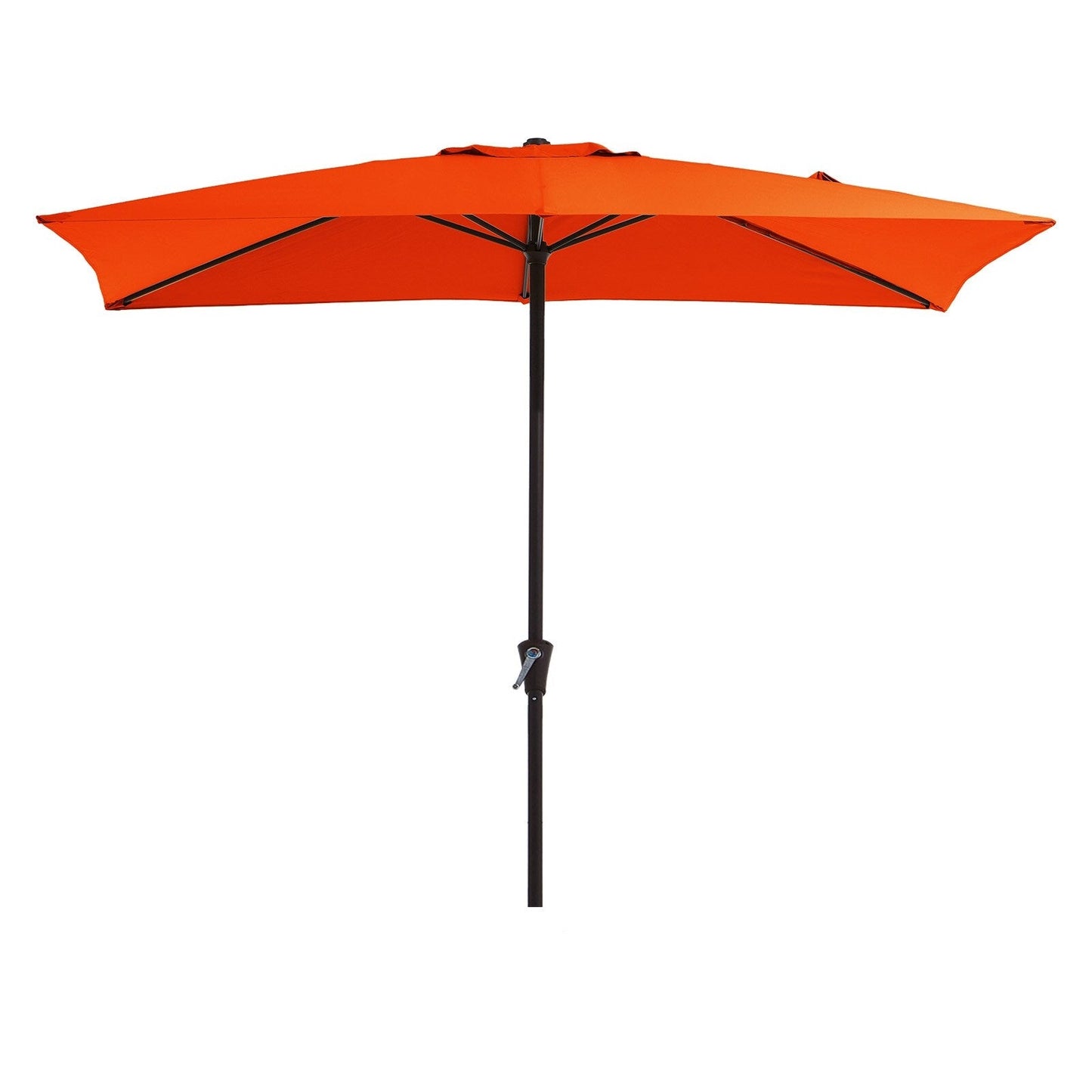 8*10ft Rectangular Patio Market Umbrella with Crank & Tilt,UV-Resistant