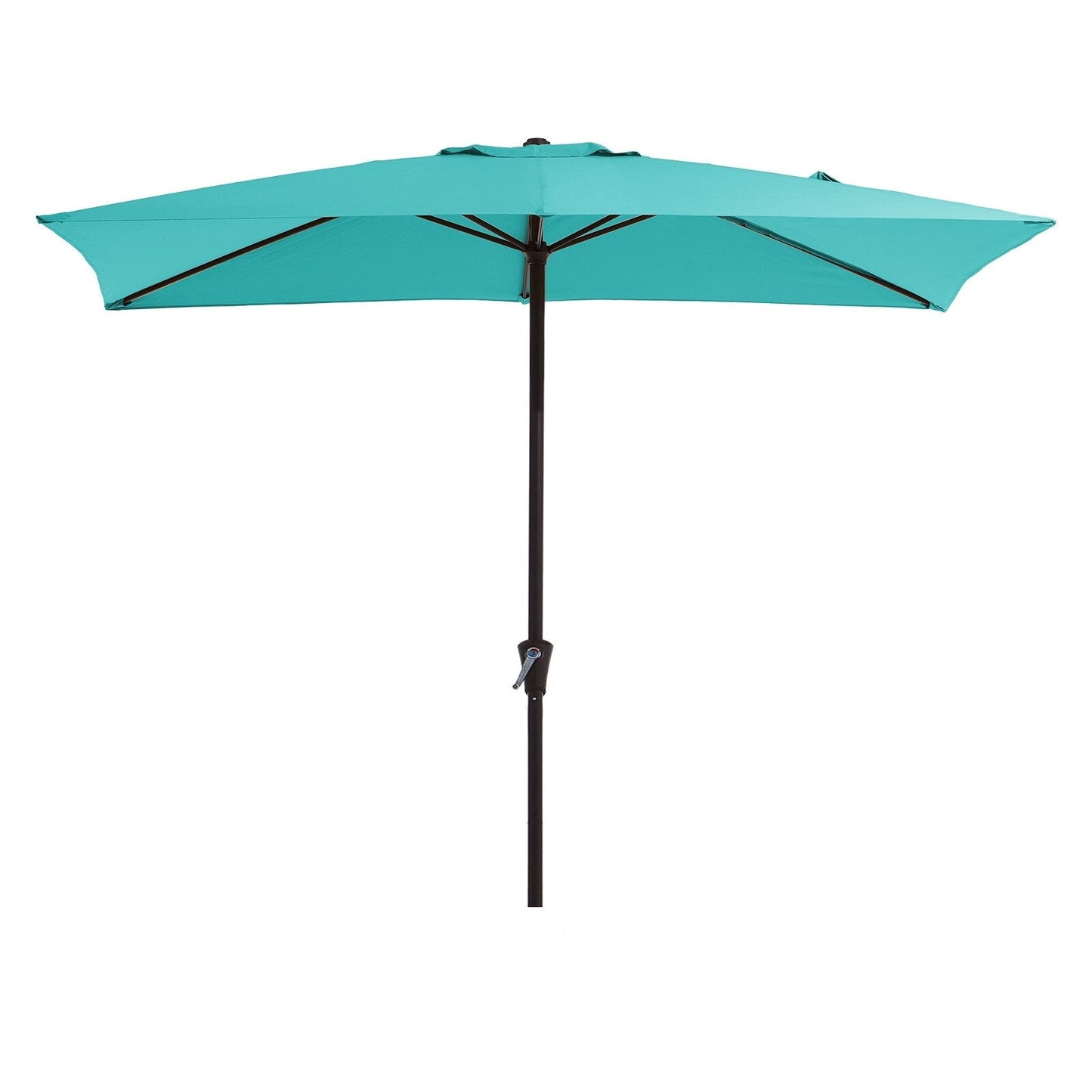 8*10ft Rectangular Patio Market Umbrella with Crank & Tilt,UV-Resistant