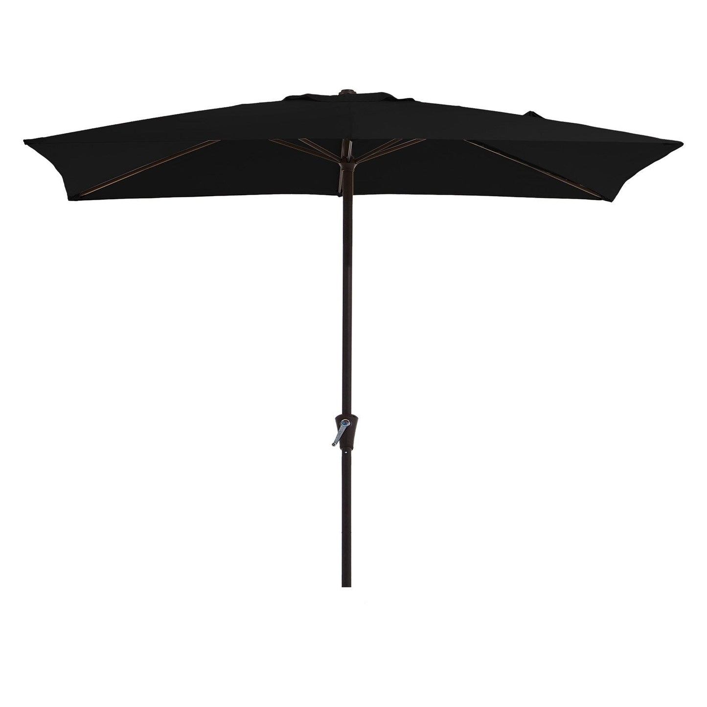 8*10ft Rectangular Patio Market Umbrella with Crank & Tilt,UV-Resistant