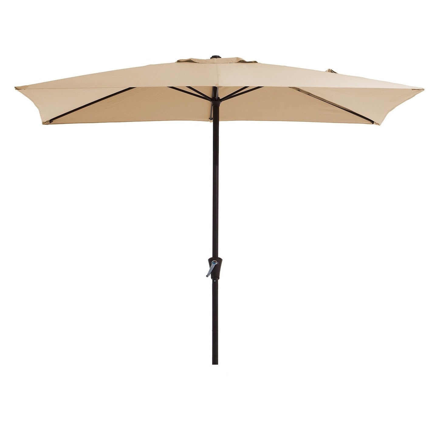 8*10ft Rectangular Patio Market Umbrella with Crank & Tilt,UV-Resistant