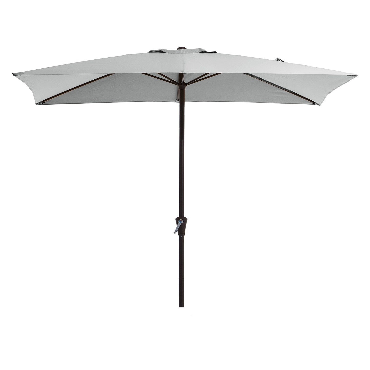 8*10ft Rectangular Patio Market Umbrella with Crank & Tilt,UV-Resistant