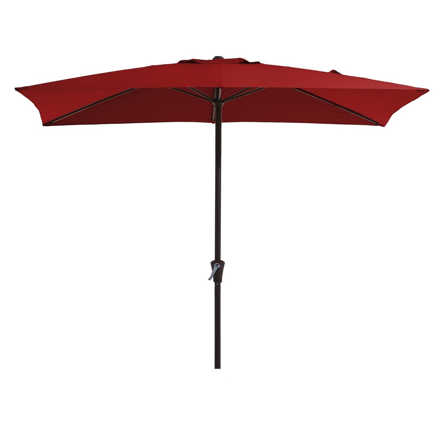8*10ft Rectangular Patio Market Umbrella with Crank & Tilt,UV-Resistant