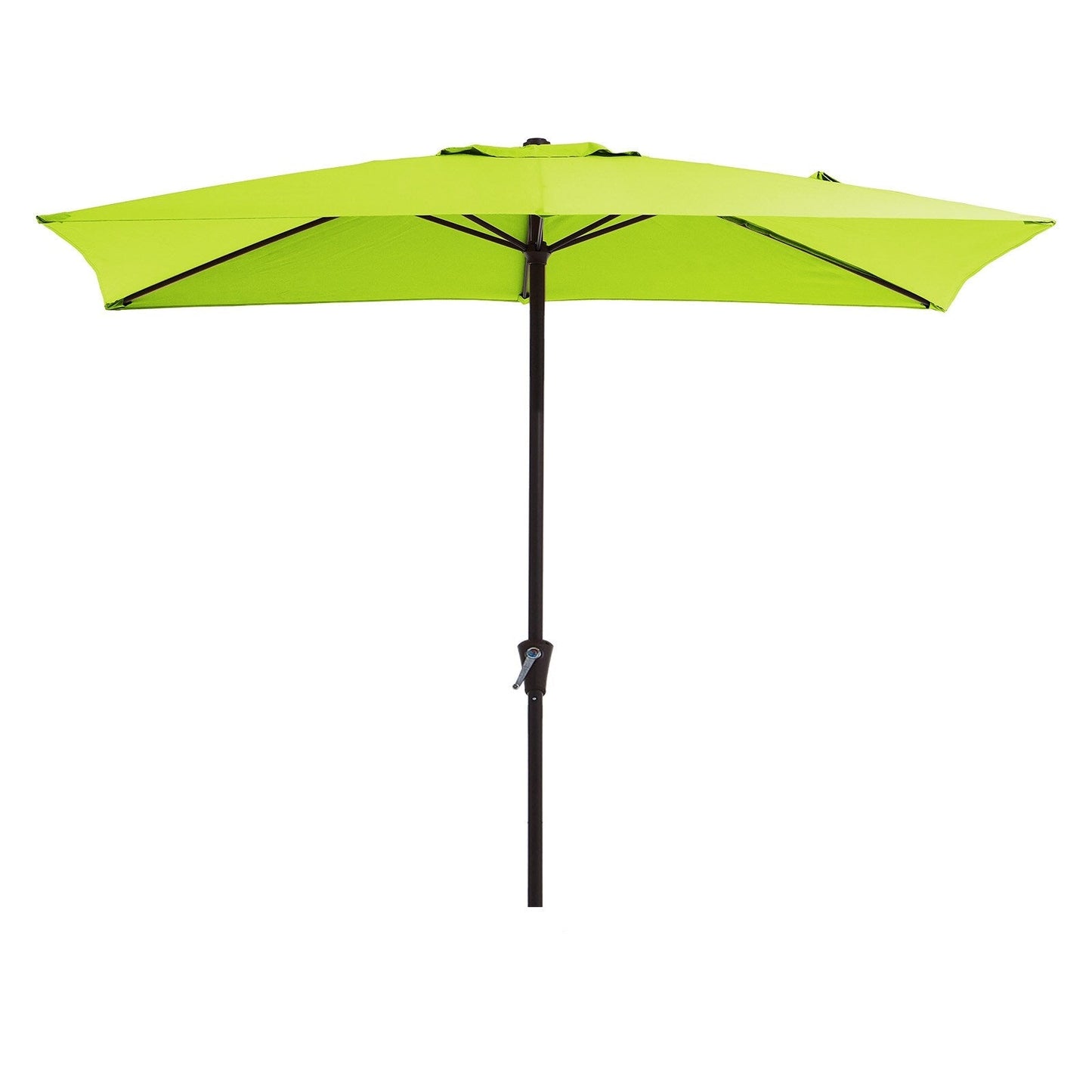 8*10ft Rectangular Patio Market Umbrella with Crank & Tilt,UV-Resistant