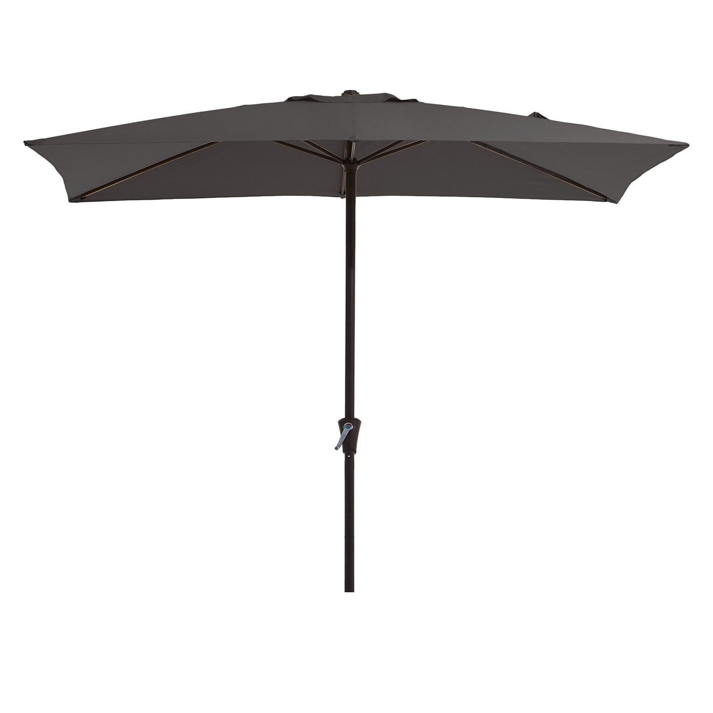 8*10ft Rectangular Patio Market Umbrella with Crank & Tilt,UV-Resistant