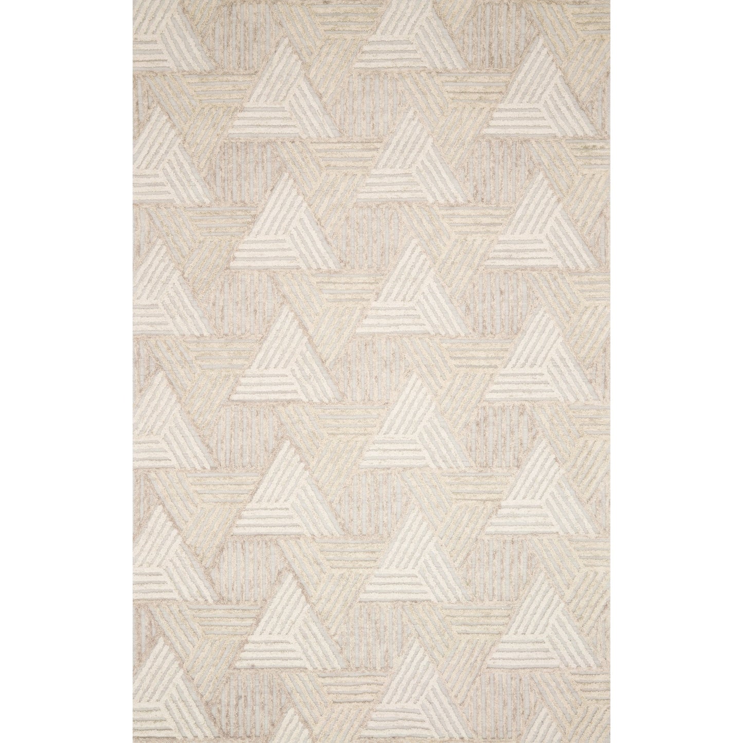 Alexander Home Kanarra Hand-Tufted Geometric Modern Wool Area Rug