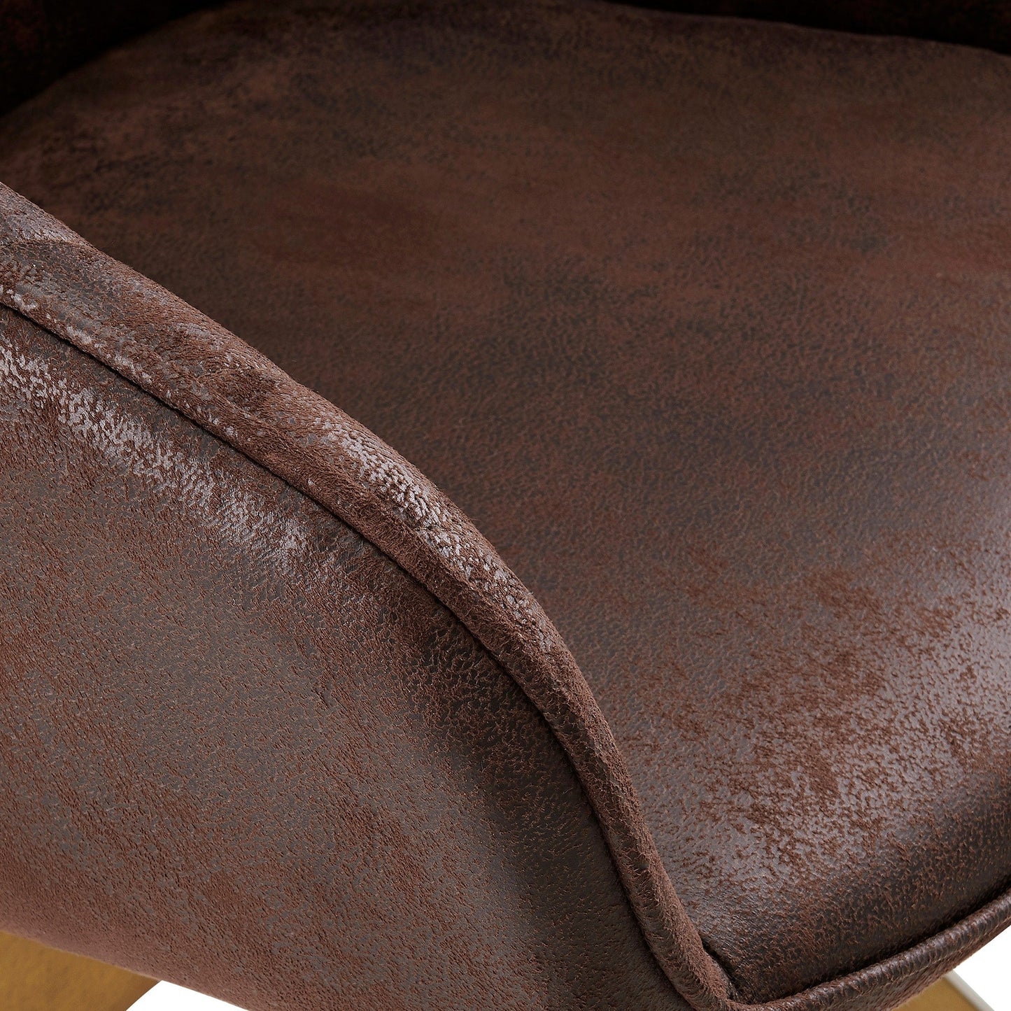 Fauteuil d'appoint pivotant Art Leon pour bureau moderne avec pieds en bois