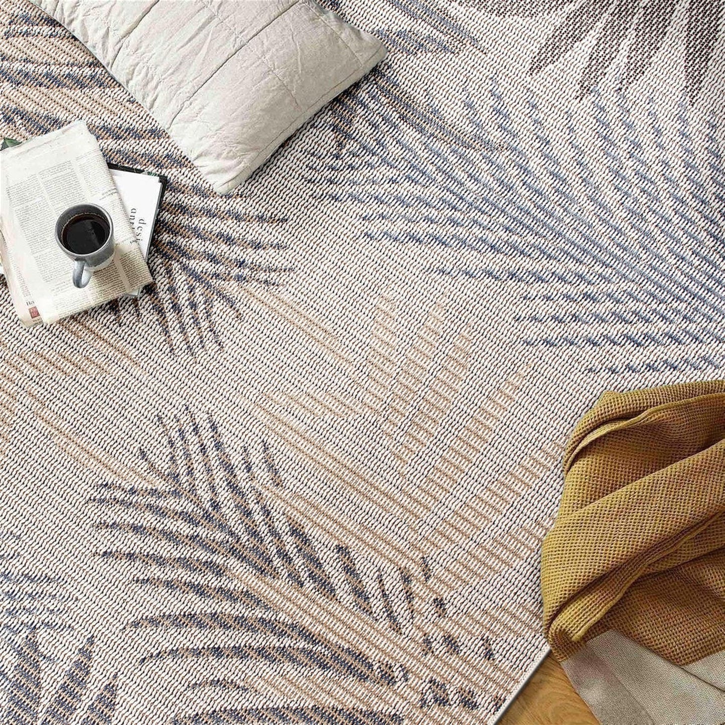 Bahama Palm Frond Indoor/Outdoor Area Rug