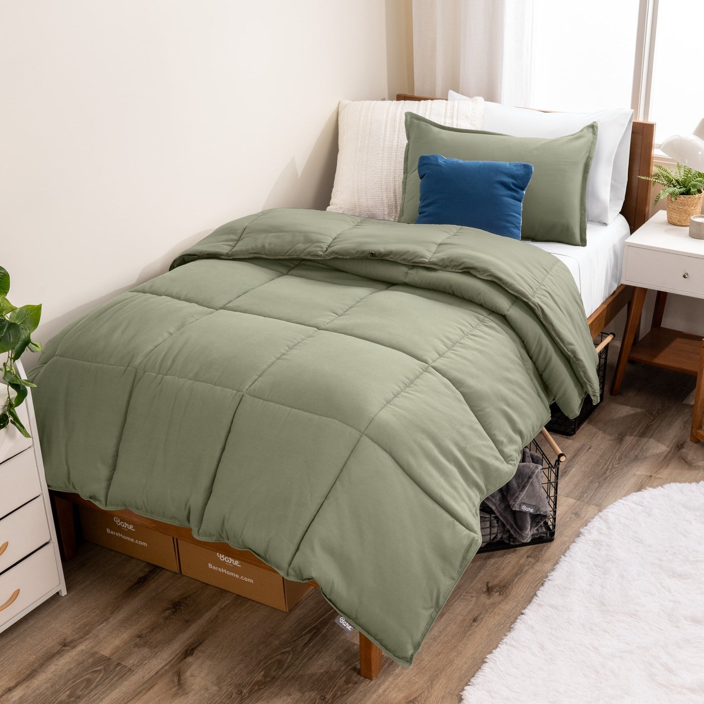 Bare Home Hypoallergenic Down Alternative Comforter Set