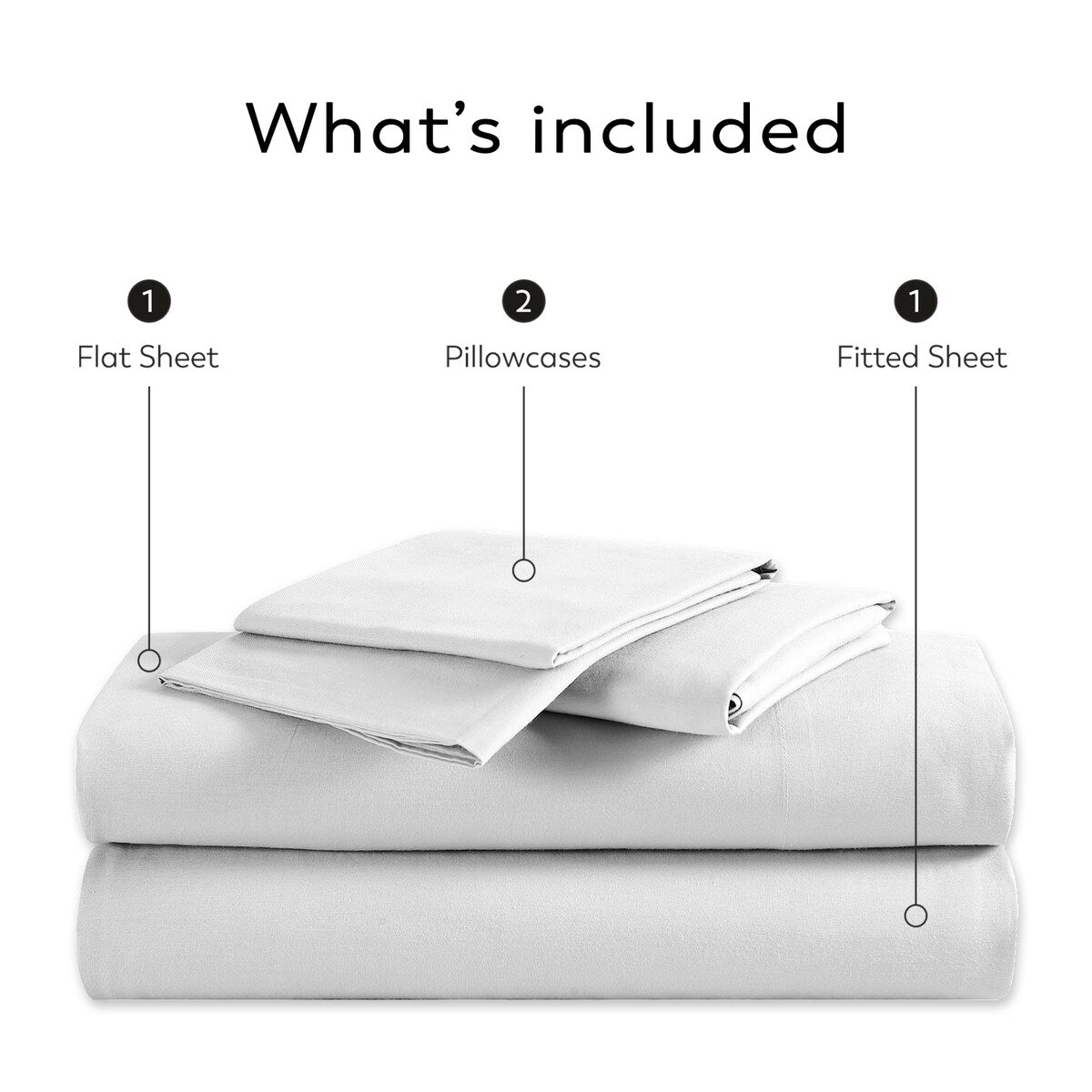 Color Sense 800TC Luxury Cotton-Blend Wrinkle-Resistant Sheet Set