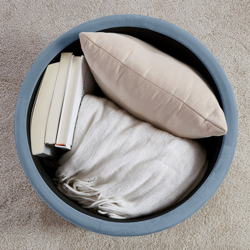 Donovan Tufted Round Storage Ottoman