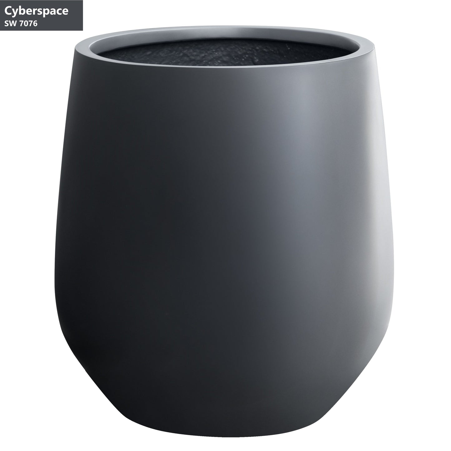 DreamPatio La Mirada 1-piece Fiberstone Tapered Planter for Indoor/Outdoor