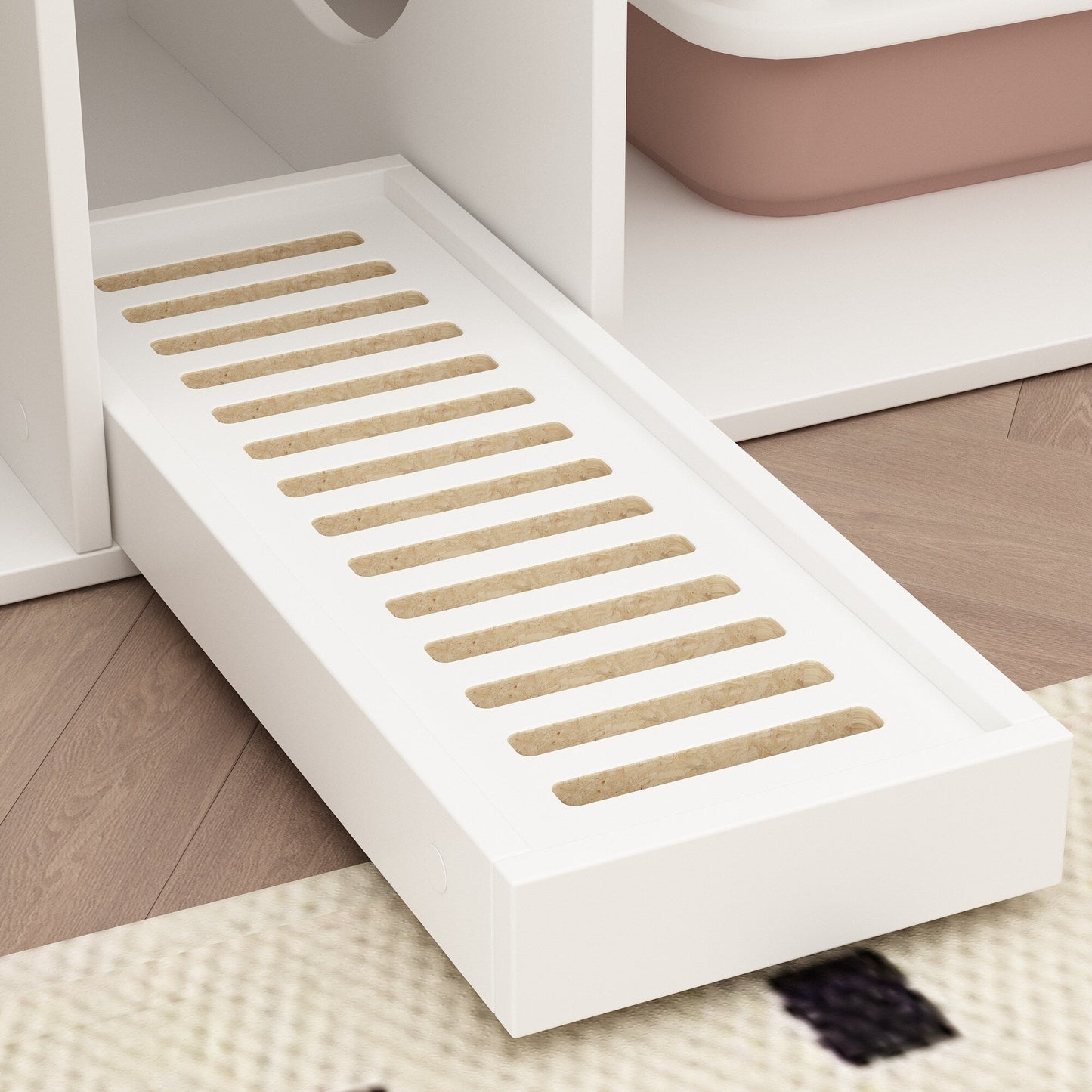 Dual-Compartment Cat Litter Box Enclosure Multi-Functional Furniture