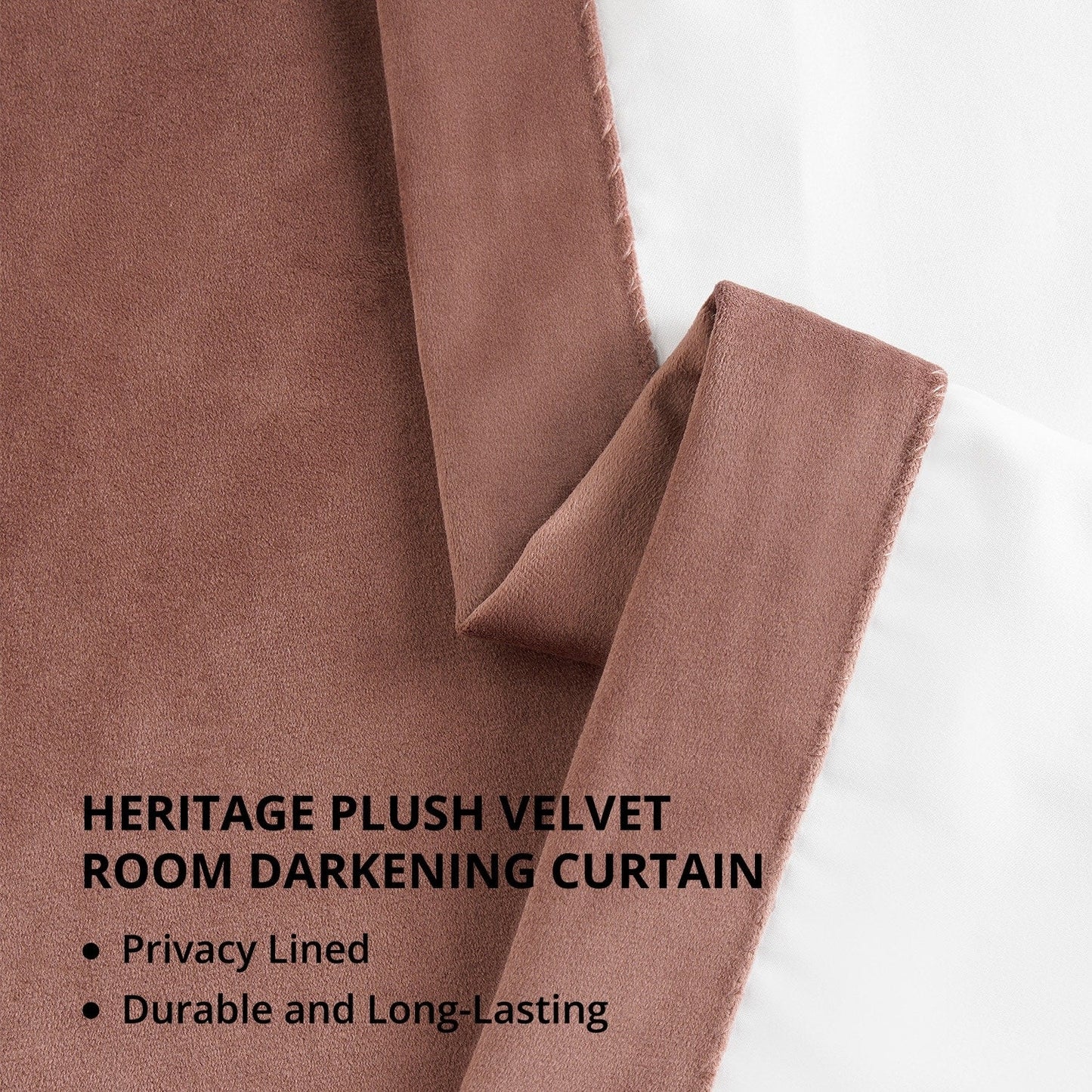 Exclusive Fabrics Heritage Plush Velvet Room Darkening Curtains (1 Panel) Luxury Velvet Curtains for Bedroom & Living Room.