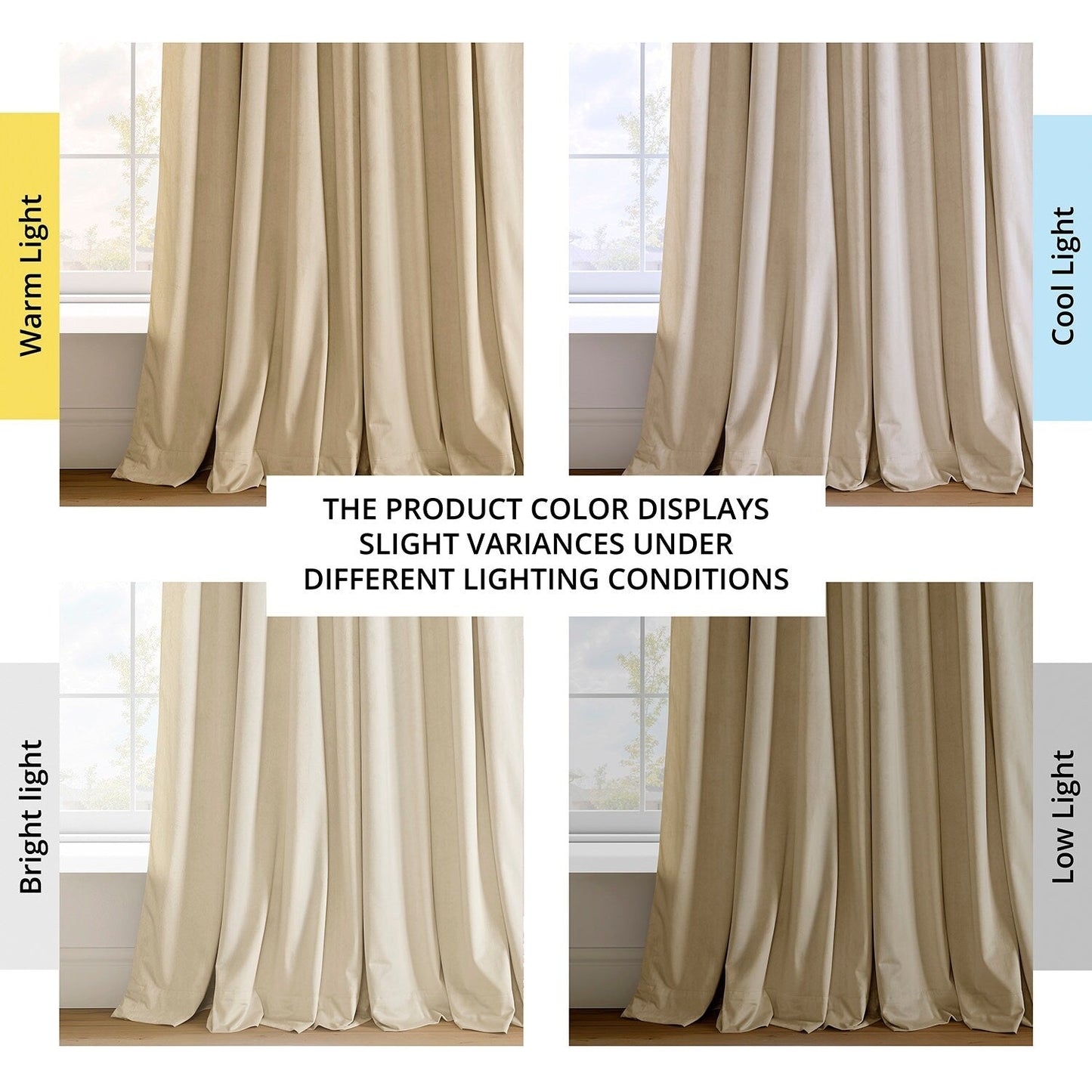 Exclusive Fabrics Signature Extra Wide Blackout Velvet Curtains (1 Panel) - Luxurious Blackout Drapes