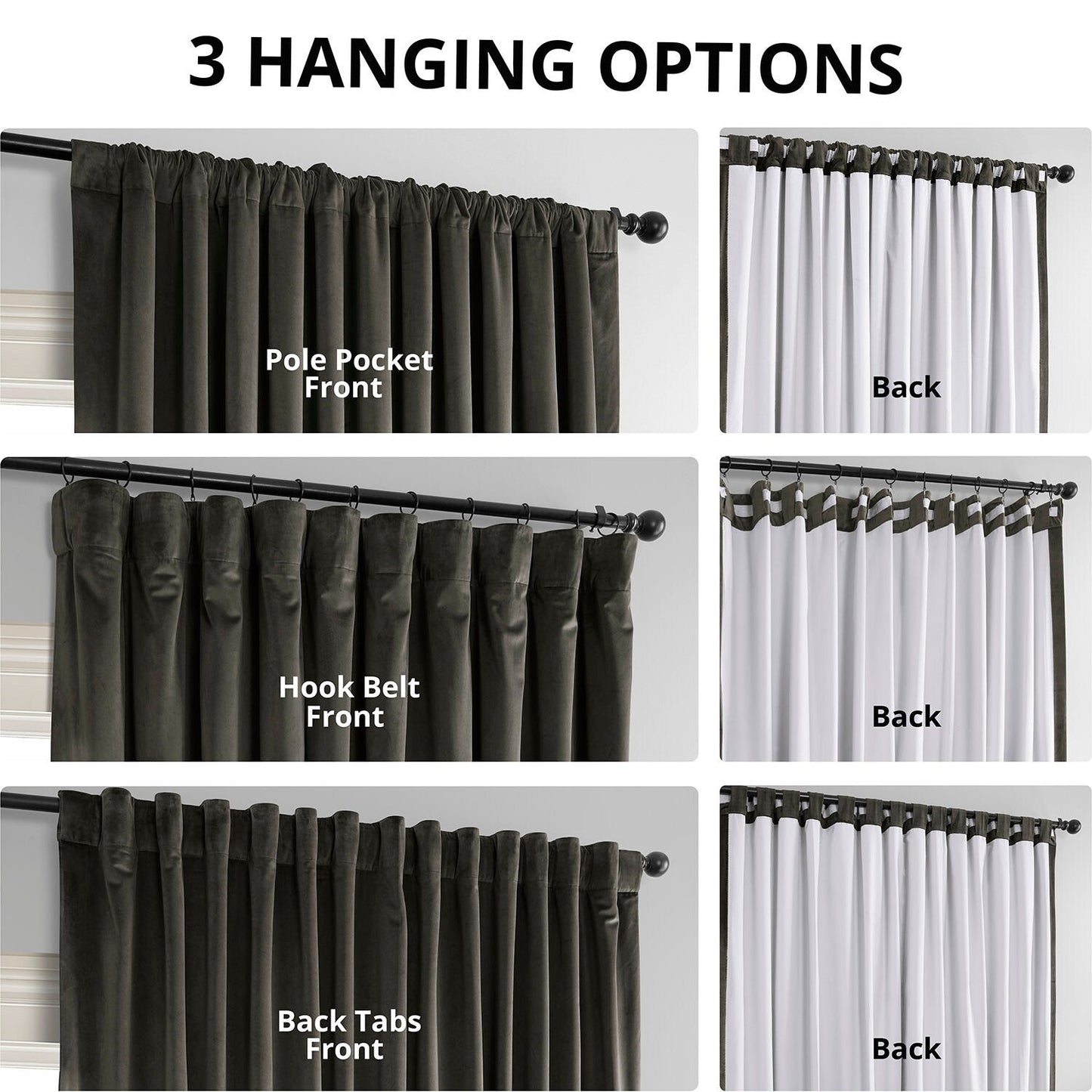 Exclusive Fabrics Signature Extra Wide Blackout Velvet Curtains (1 Panel) - Luxurious Blackout Drapes