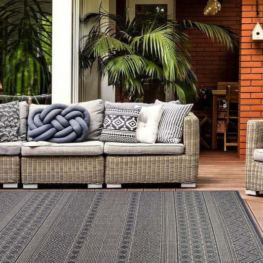 Geometric Bohemian Indoor/Outdoor Area Rug