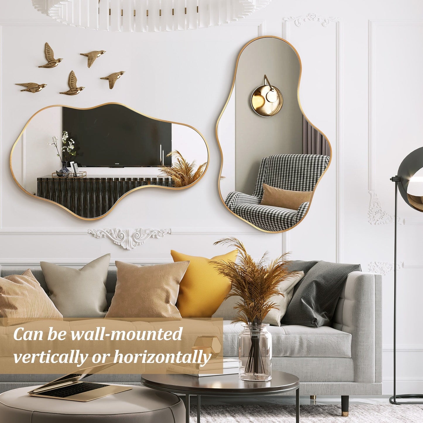 Irregular Wall Mirror Decorative Asymmetrical Wall Mirror