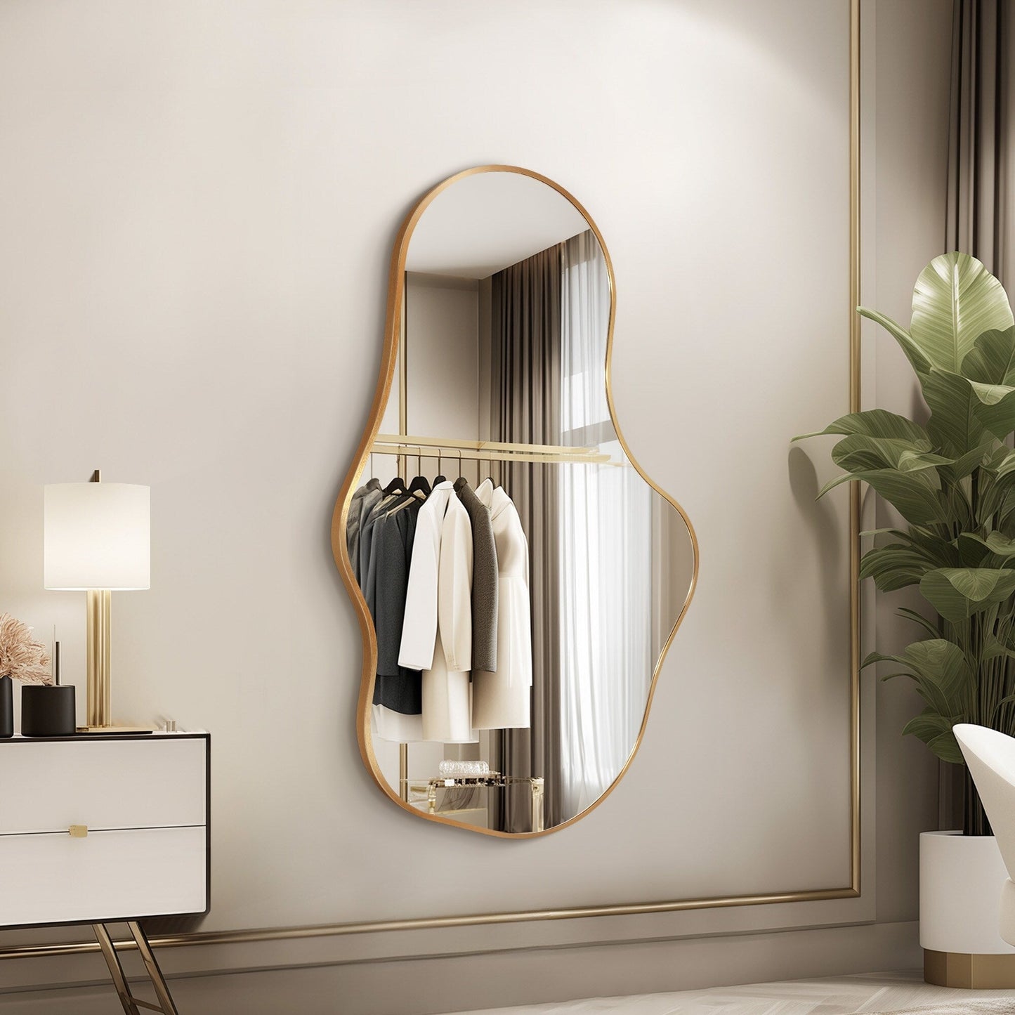 Irregular Wall Mirror Decorative Asymmetrical Wall Mirror