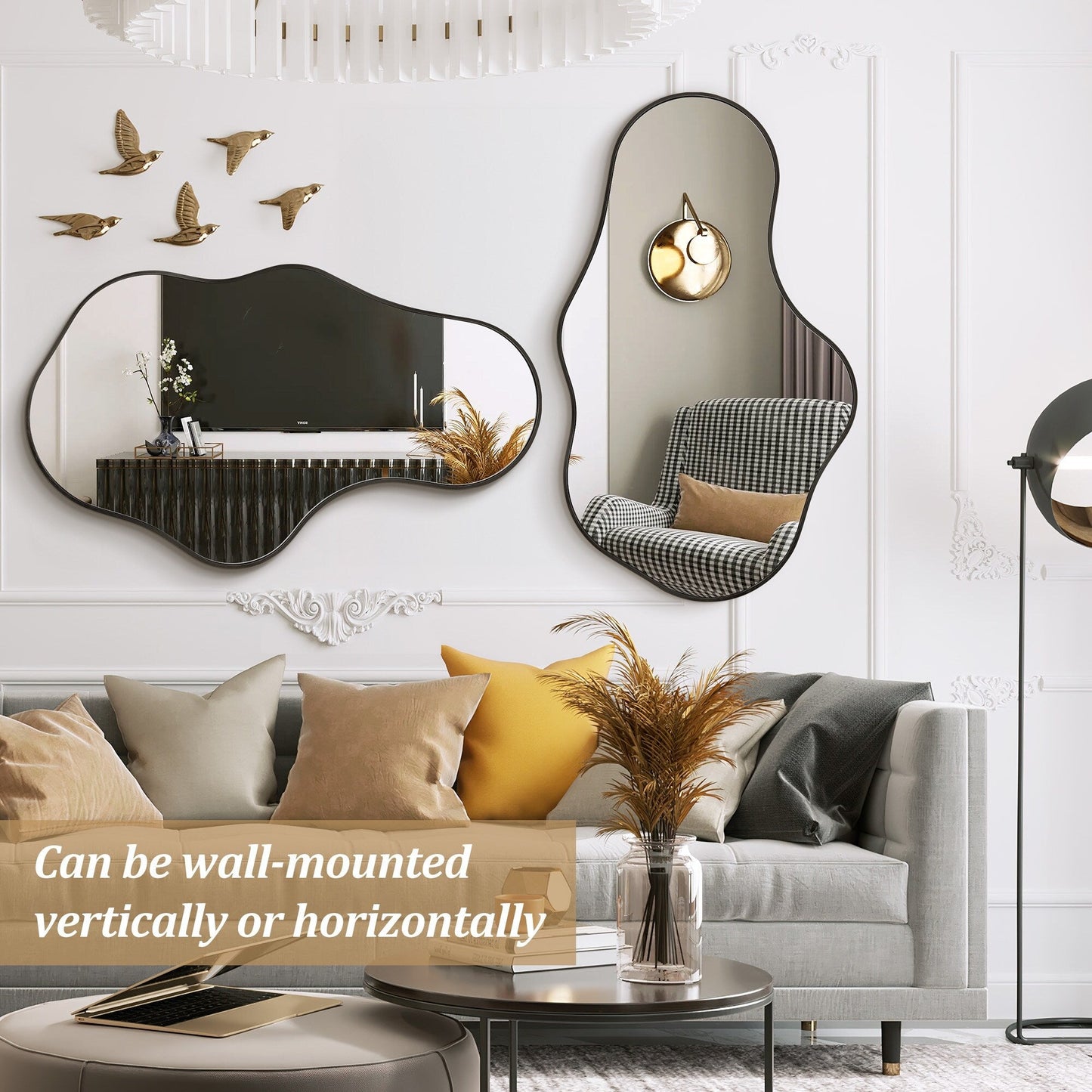 Irregular Wall Mirror Decorative Asymmetrical Wall Mirror
