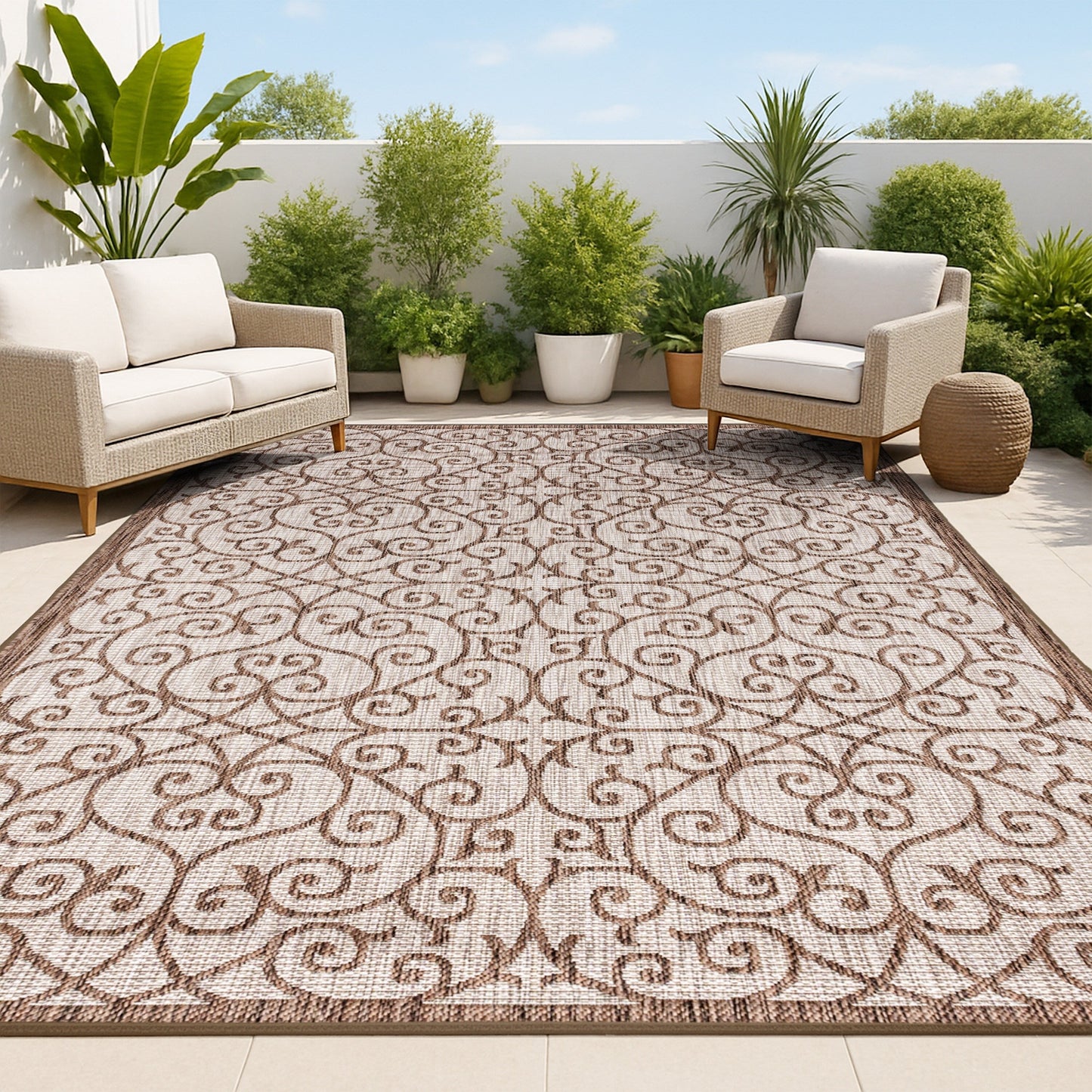 JONATHAN Y Ourika Textured Weave Indoor/Outdoor Area Rug