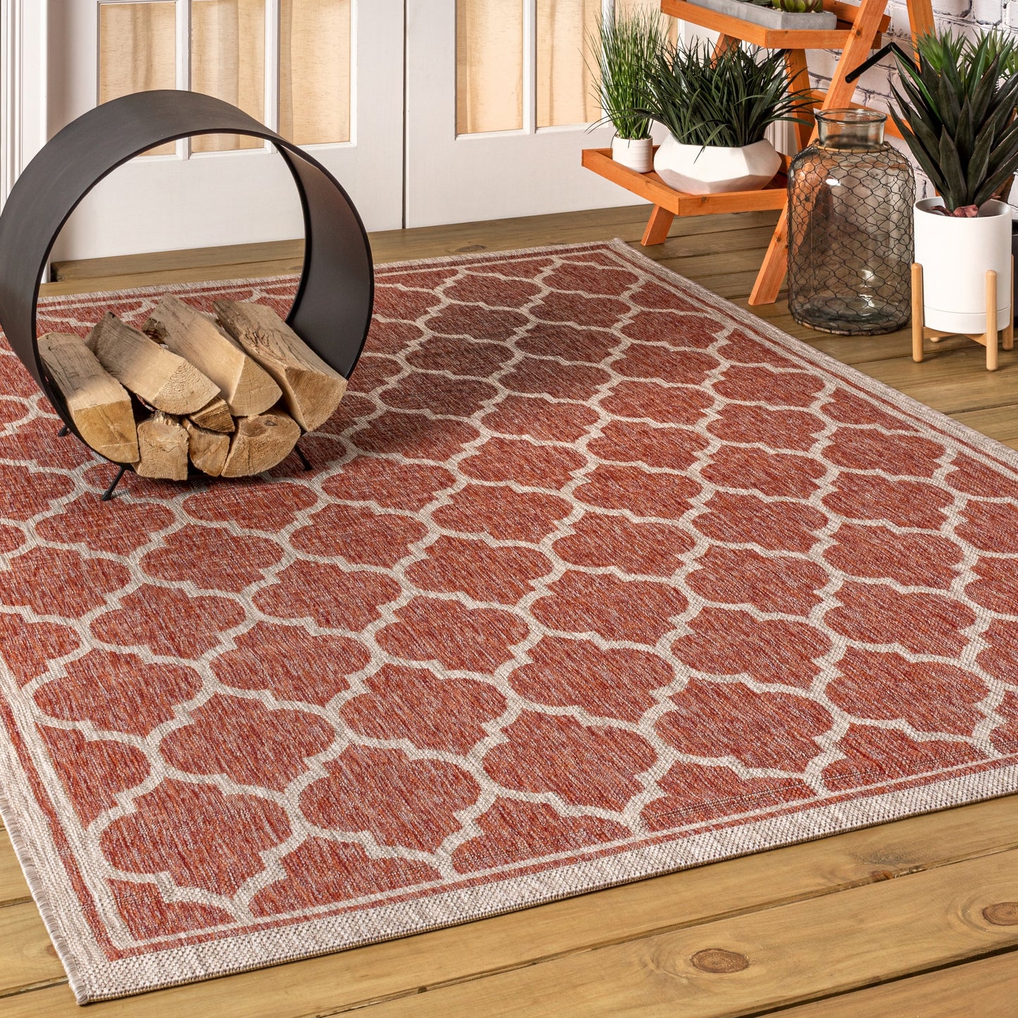 JONATHAN Y Zinnia Textured Weave Indoor/Outdoor Area Rug