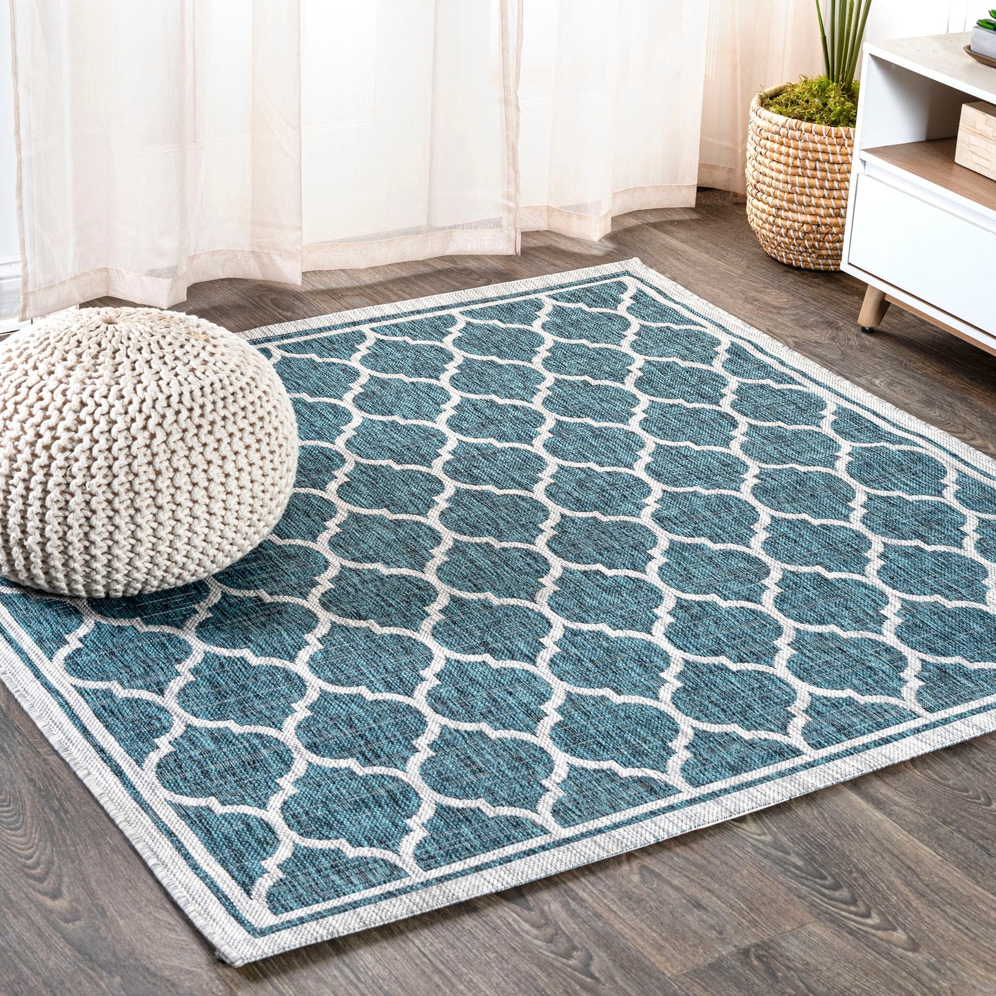 JONATHAN Y Zinnia Textured Weave Indoor/Outdoor Area Rug