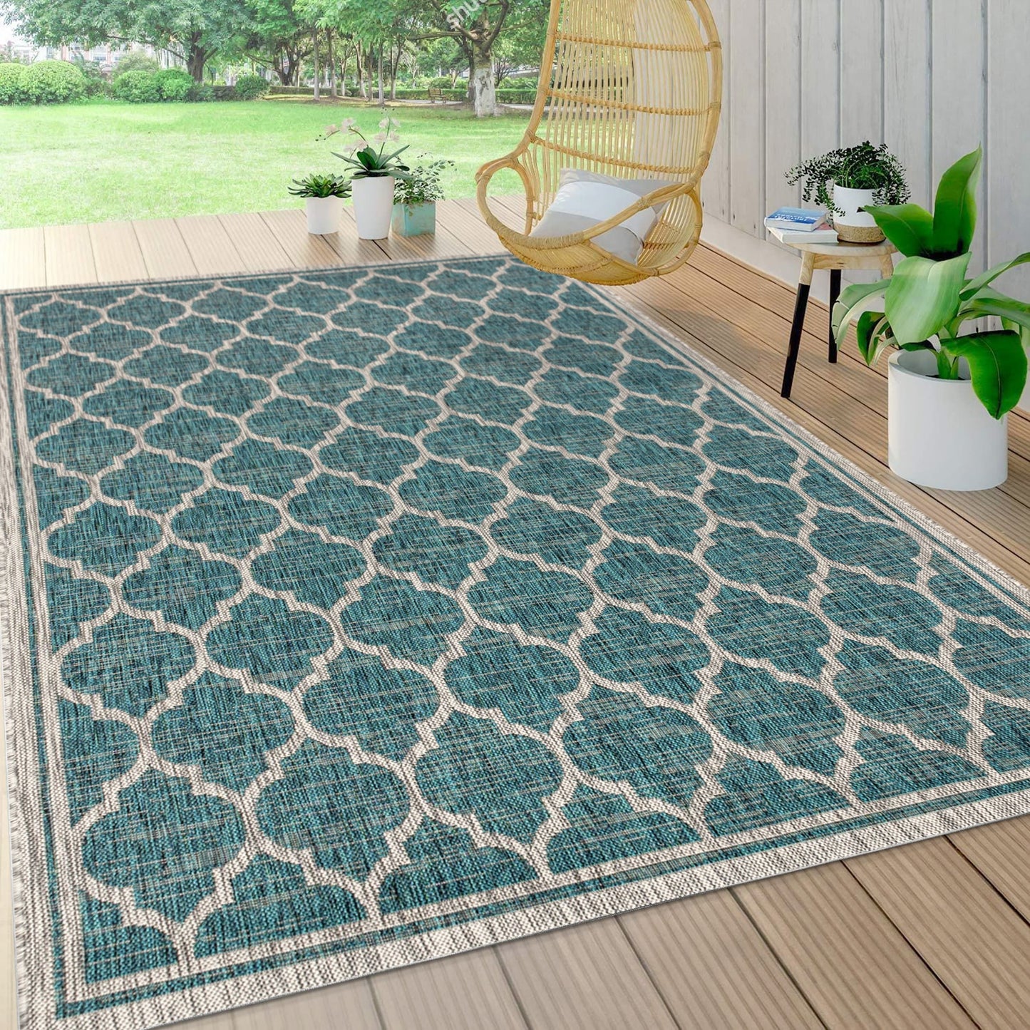 JONATHAN Y Zinnia Textured Weave Indoor/Outdoor Area Rug