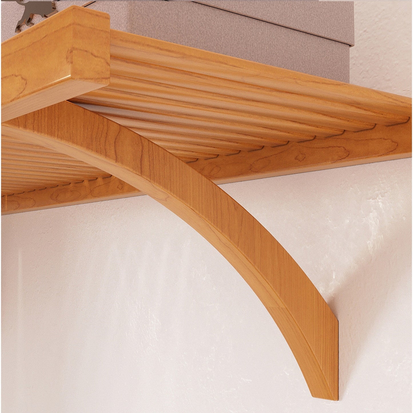 Système de placard intégré Simplicity en bois massif John Louis Home, érable miel