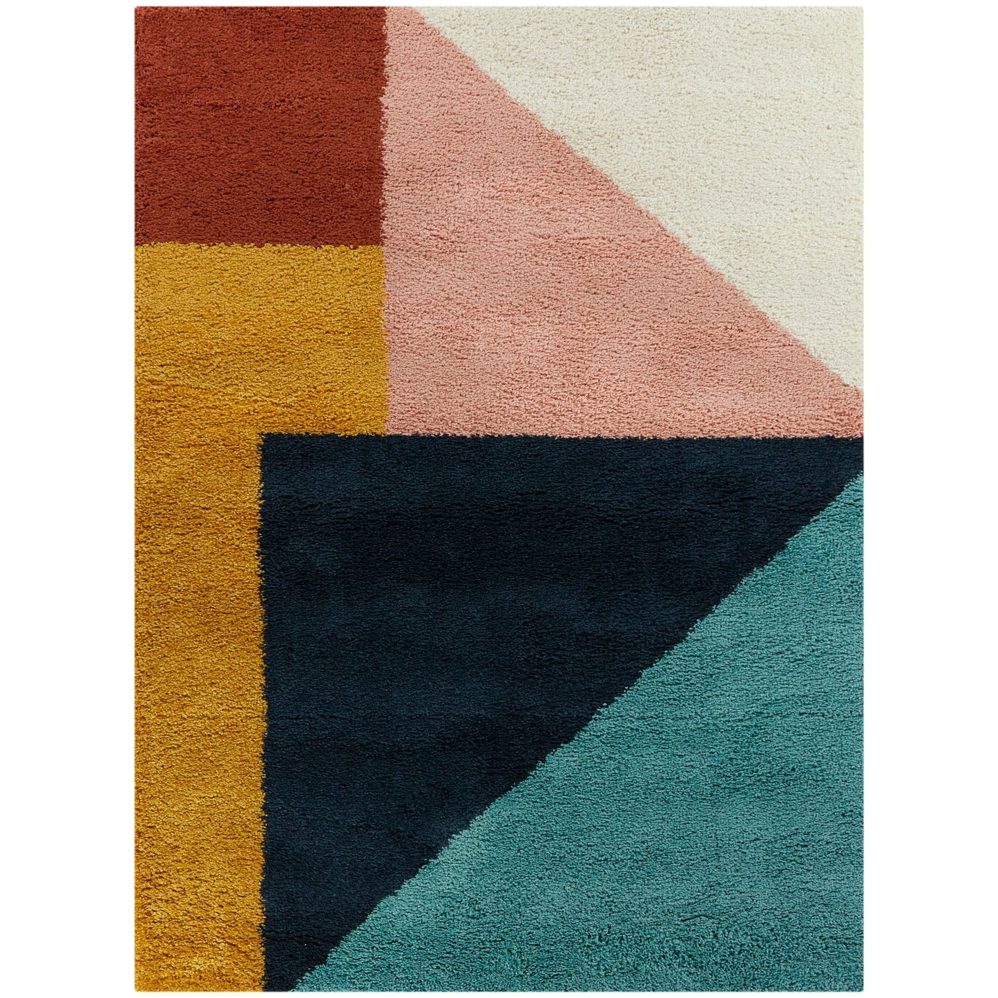 Balta Jordan Modern Color Block Shag Area Rug