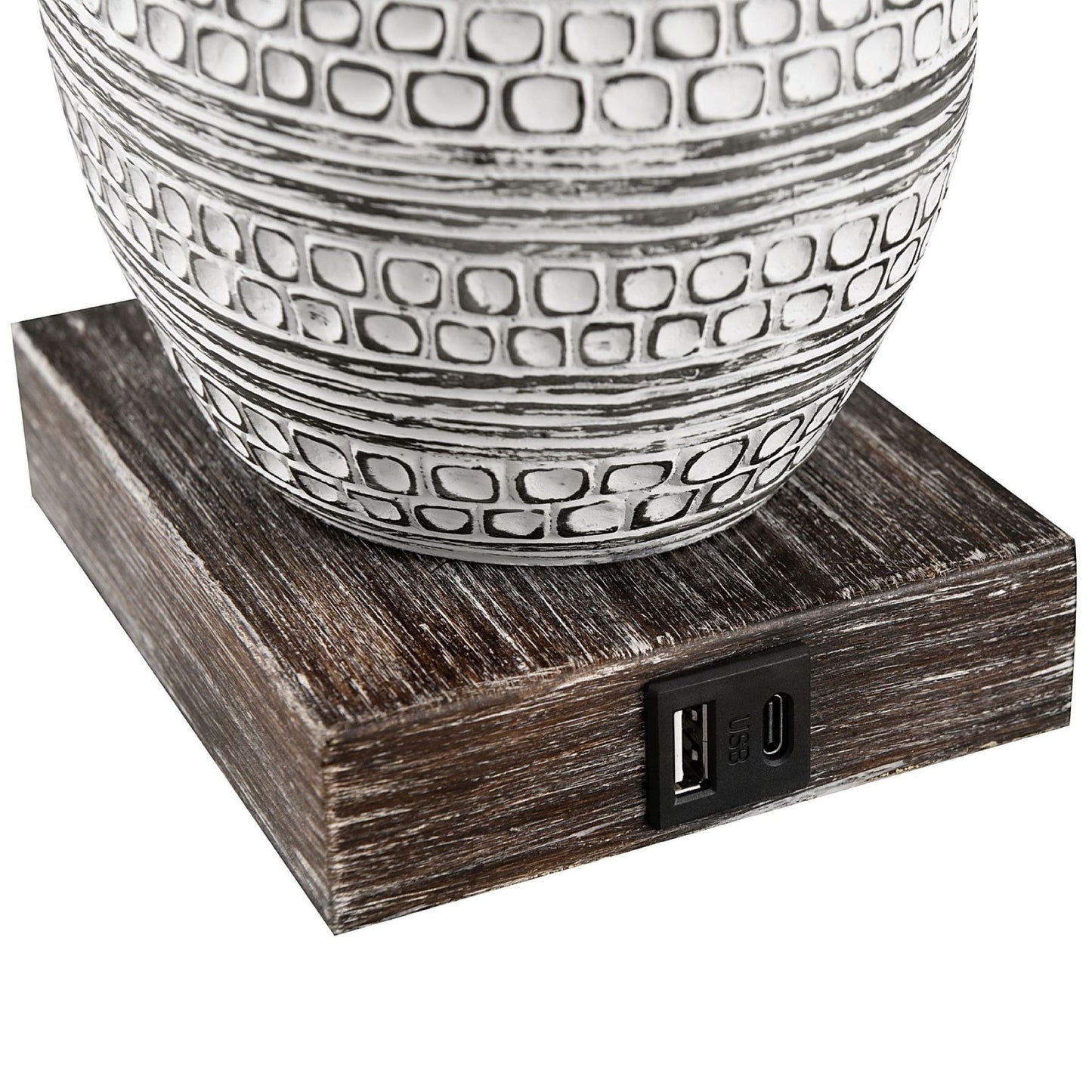 KAWOTI Touch Control Table Lamp Set with USB Ports (Set of 2)