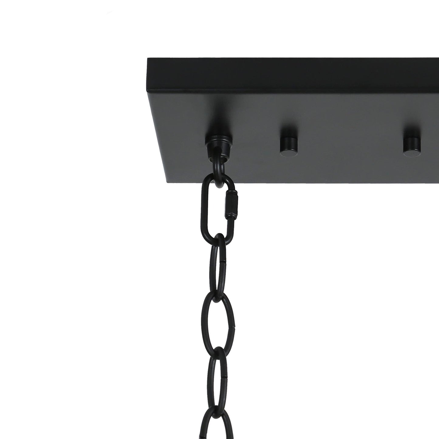 Lustre linéaire moderne Kasy à 5 lumières en verre texturé pour îlot de cuisine, design unique