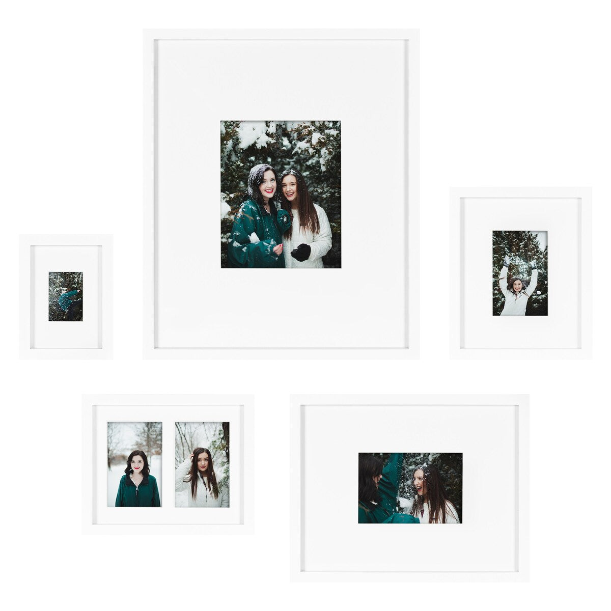 Kate and Laurel Gallery Wall Matted Picture Frame Set