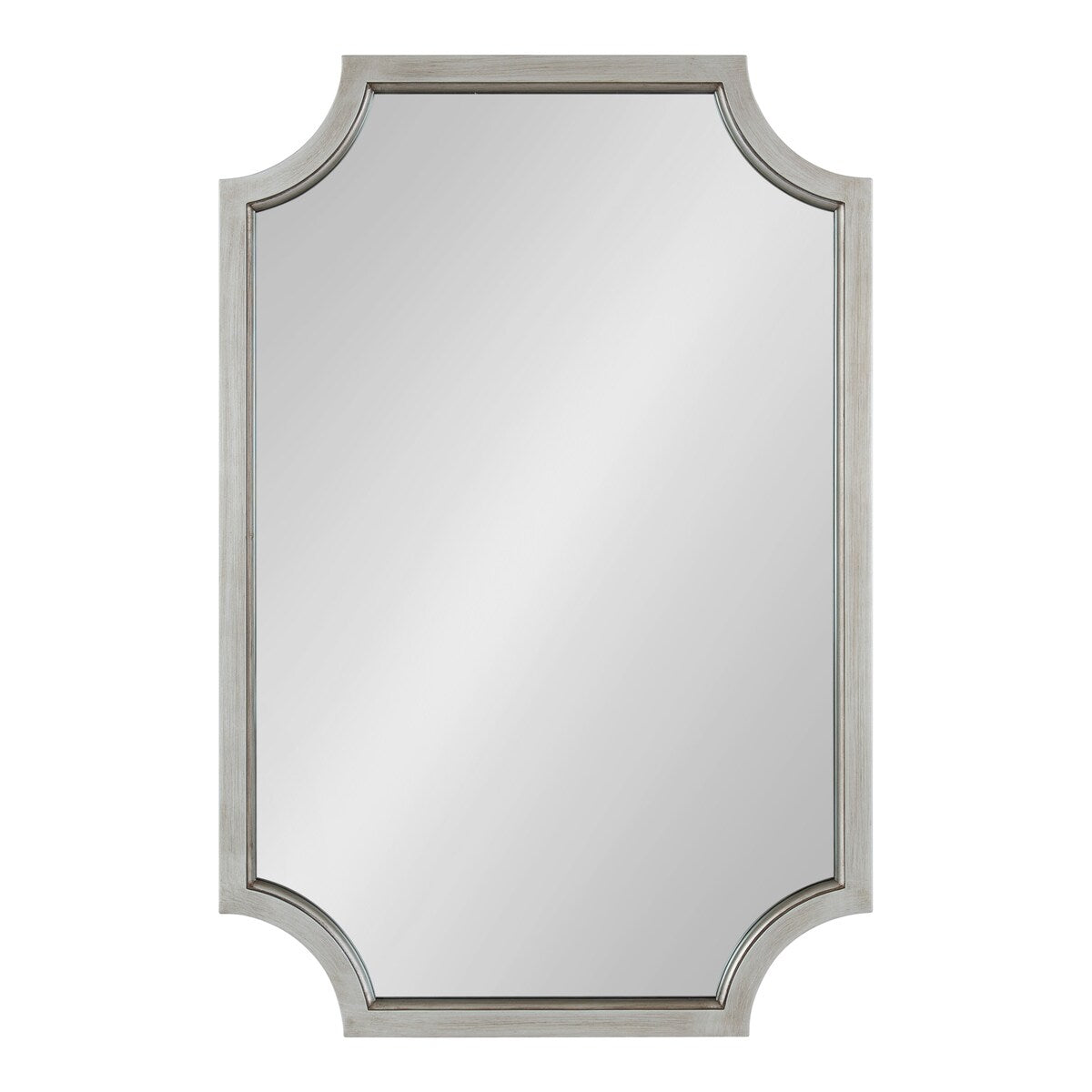 Kate and Laurel Hogan Scalloped Wood Framed Mirror