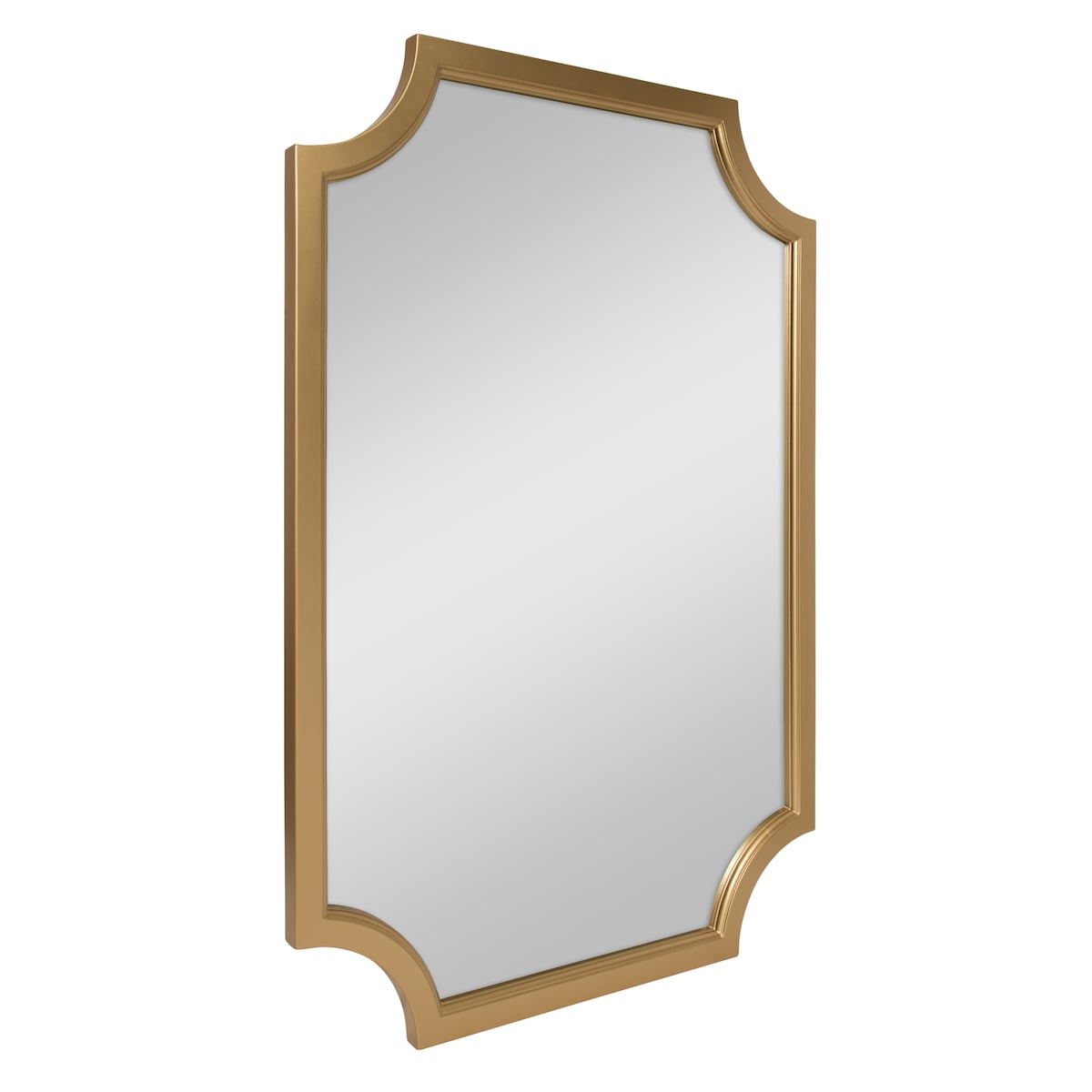 Kate and Laurel Hogan Scalloped Wood Framed Mirror