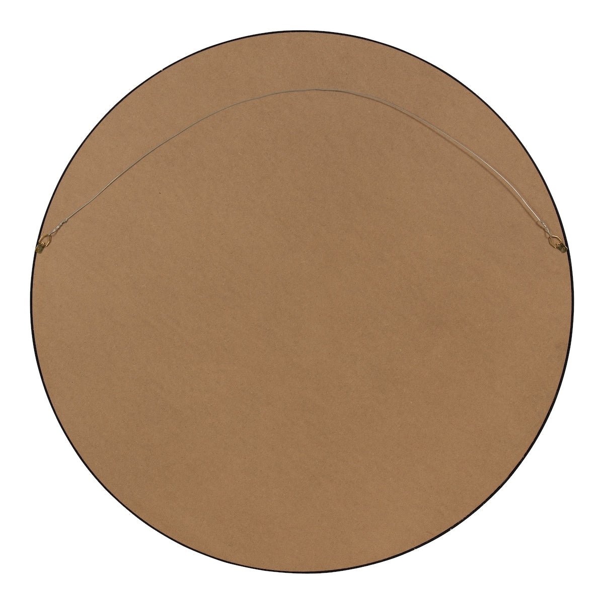 Kate and Laurel Travis Round Wood Accent Wall Mirror