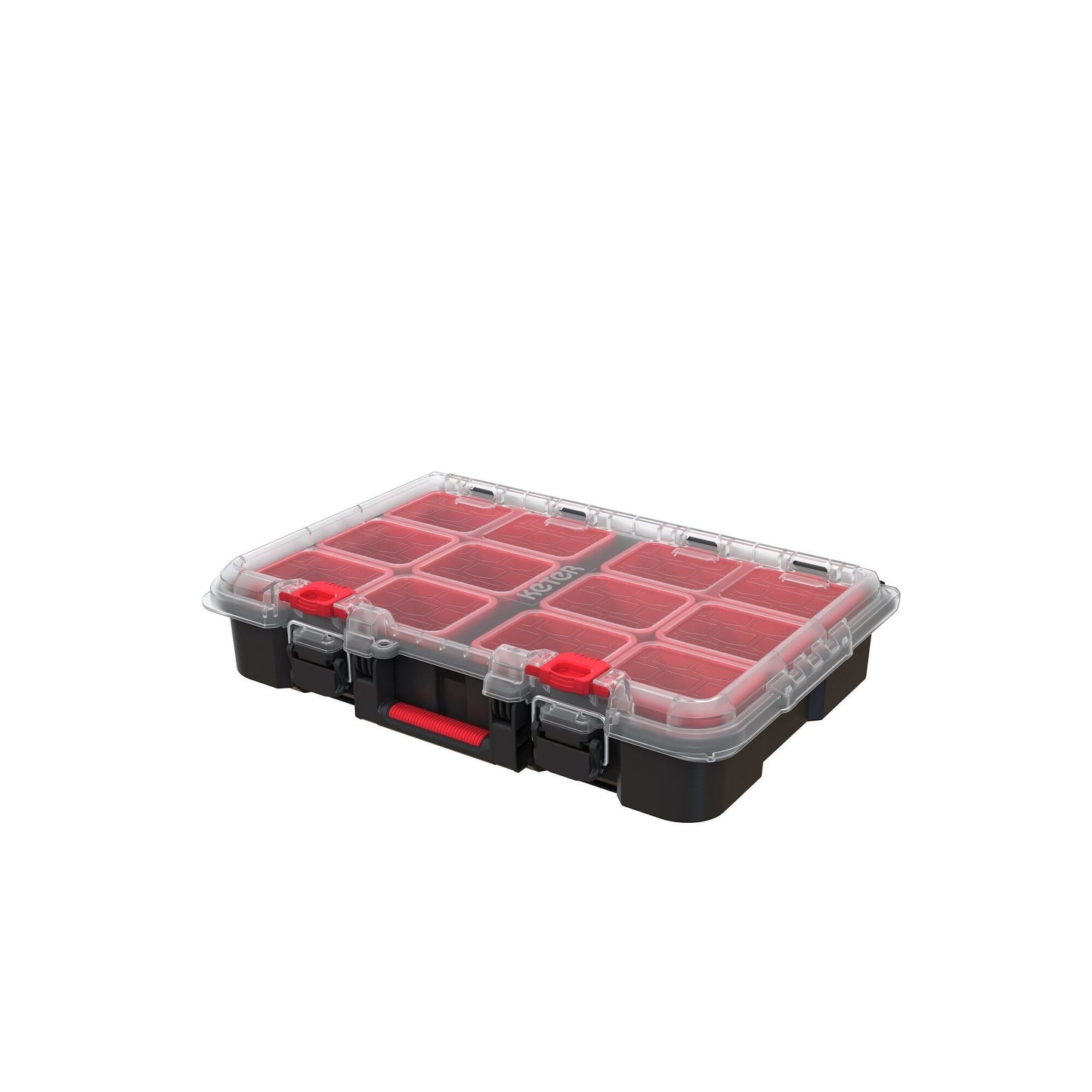 Boîte à outils mobile 3 pièces Keter Stack-n-Roll, rangement et organisation d'outils, système de boîte à outils modulaire en résine durable