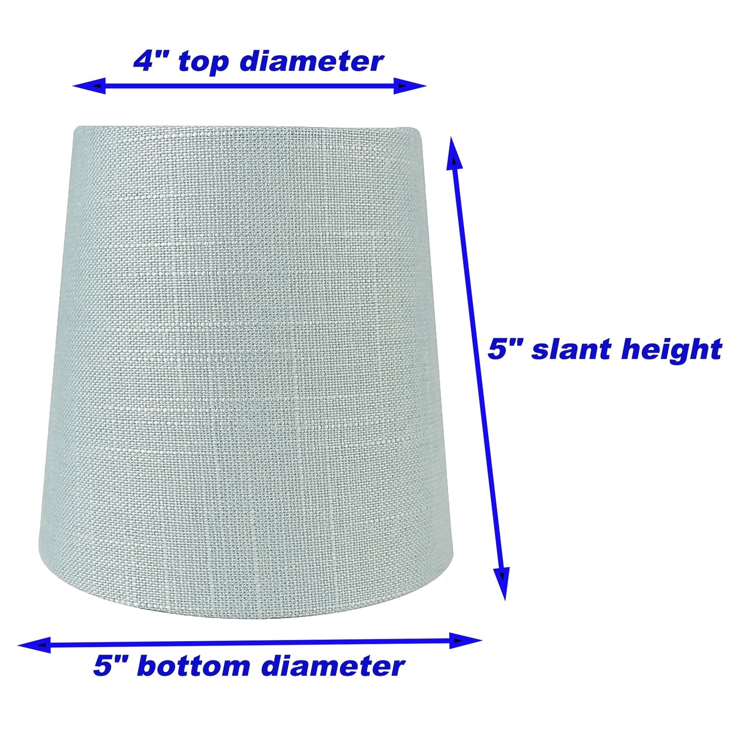 MERIVILLE Linen Clip On Chandelier Lamp Shades, 4-inch by 5-inch by 5-inch