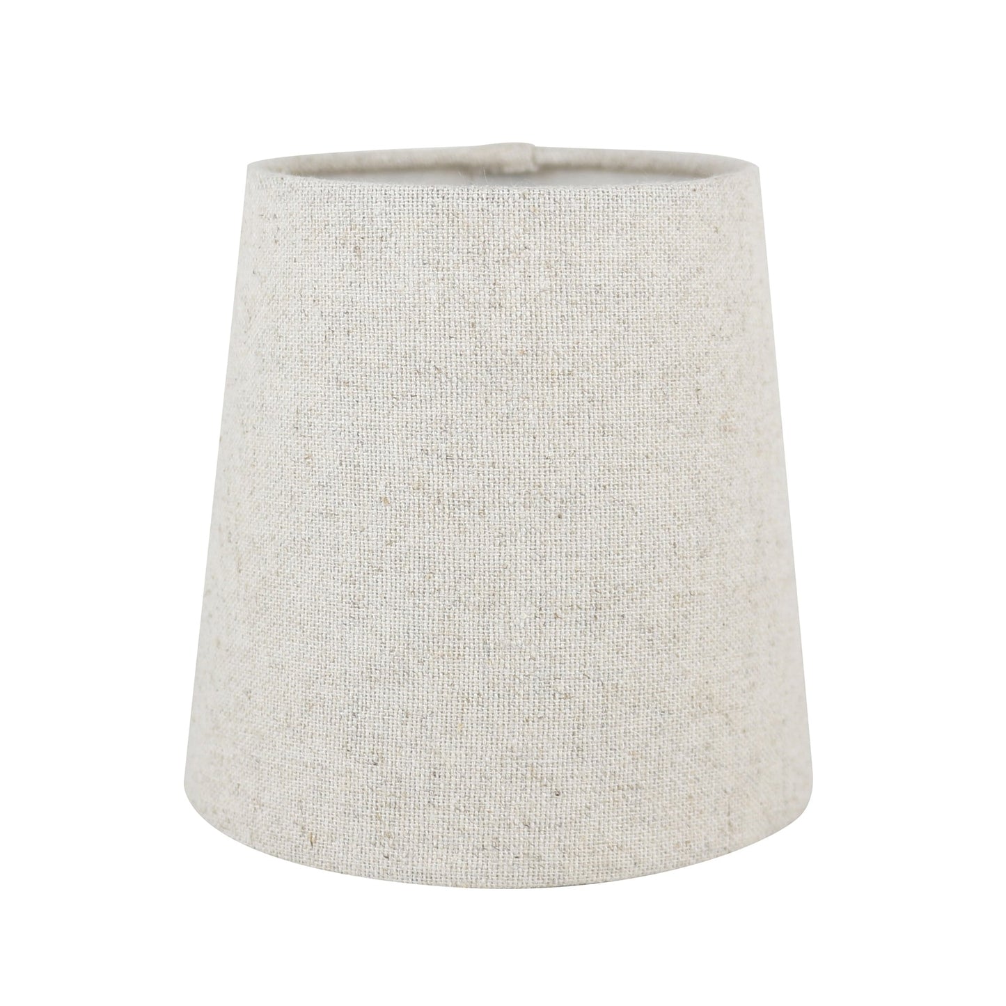 MERIVILLE Linen Clip On Chandelier Lamp Shades, 4-inch by 5-inch by 5-inch