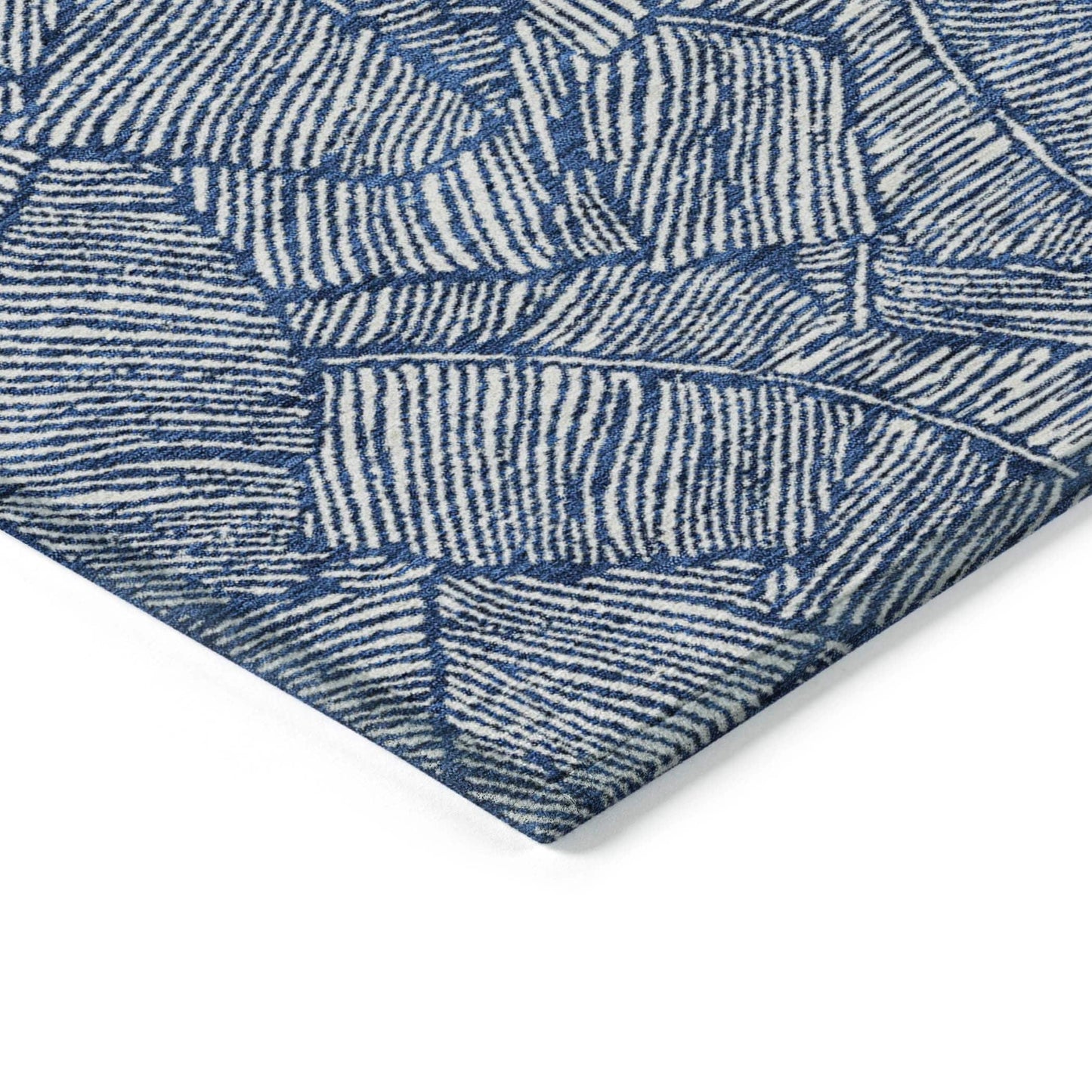 Machine Washable Indoor/ Outdoor Chantille Tropical Palm Rug