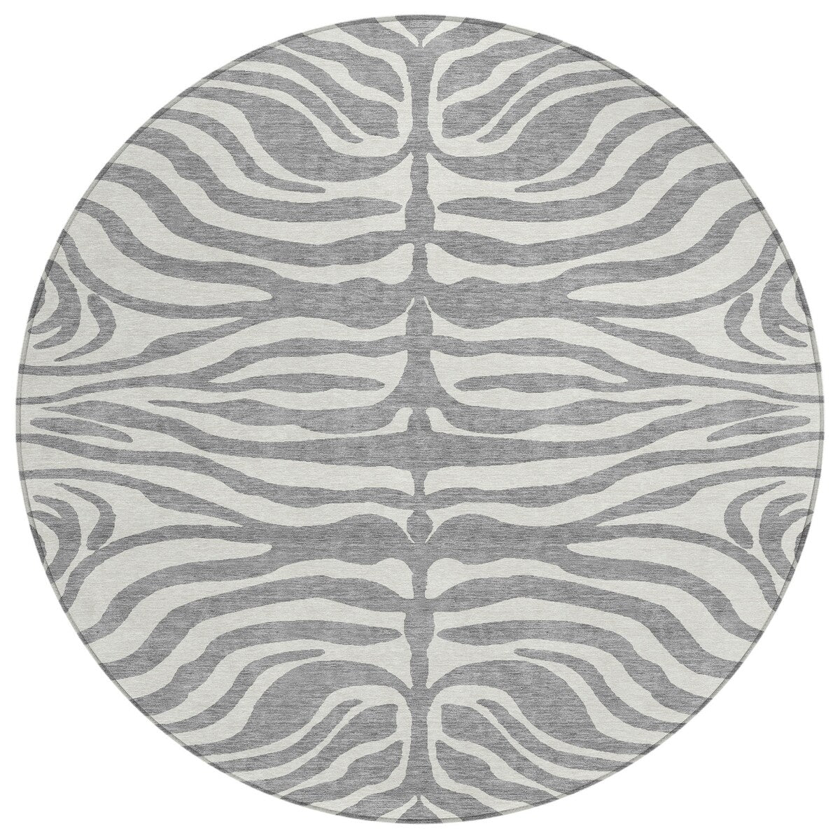 Machine Washable Indoor/ Outdoor Modern Animal Print Chantille Rug