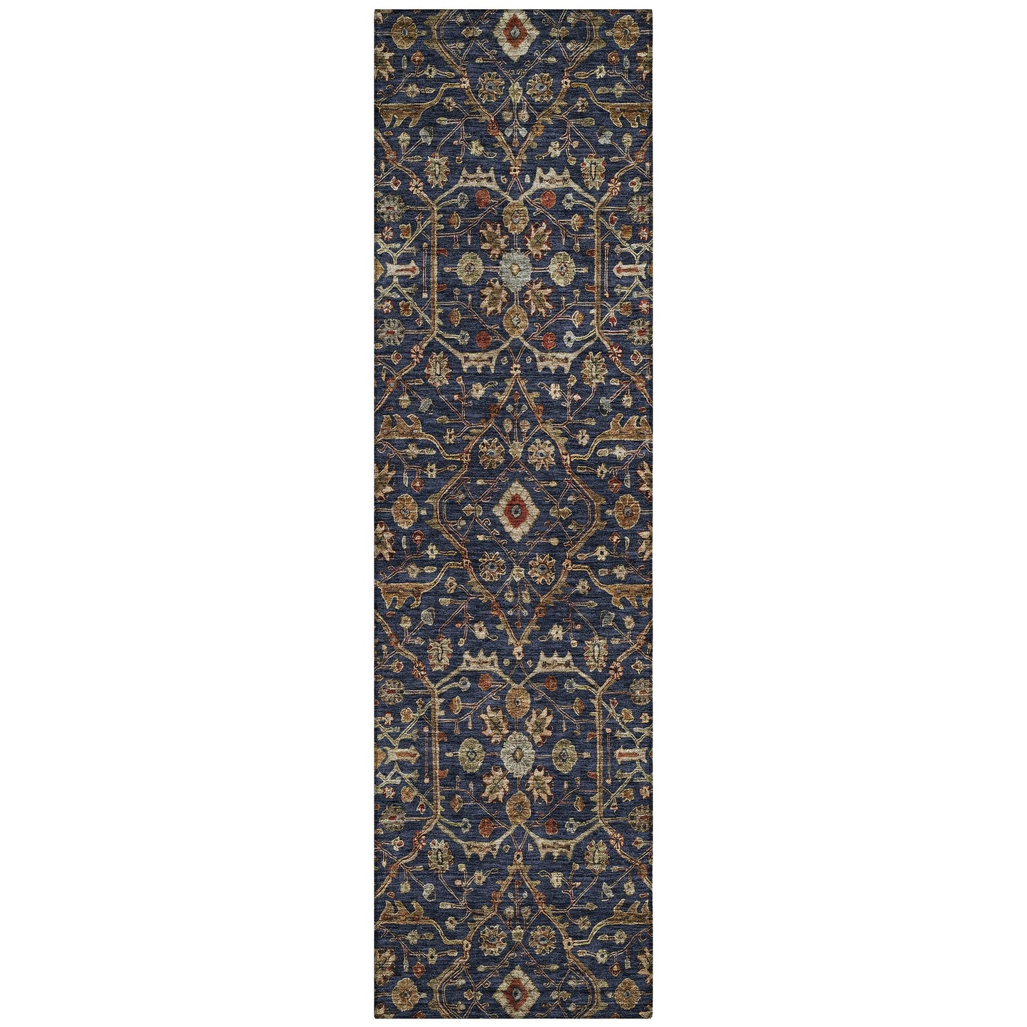 Machine Washable Indoor/ Outdoor Traditional Persian Chantille Rug