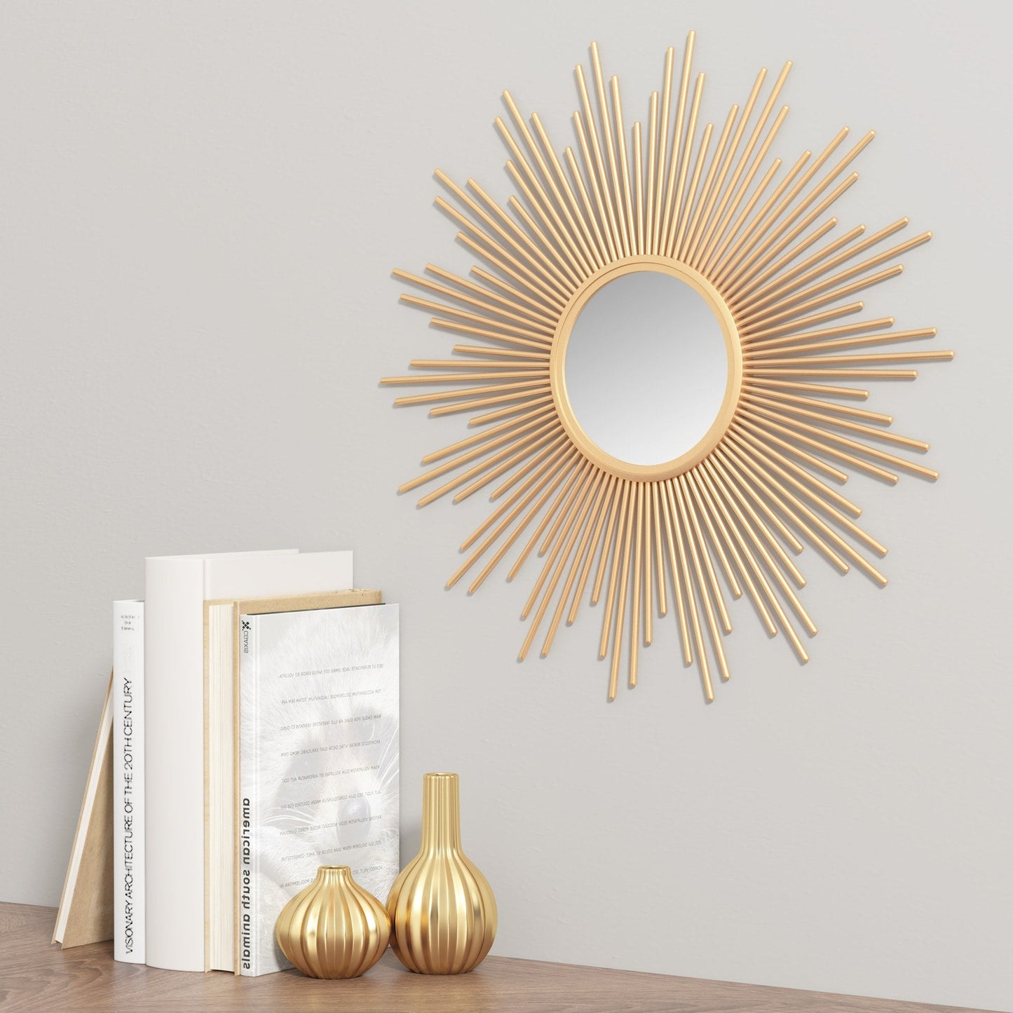 Madison Park Fiore Sunburst Wall Decor Mirror