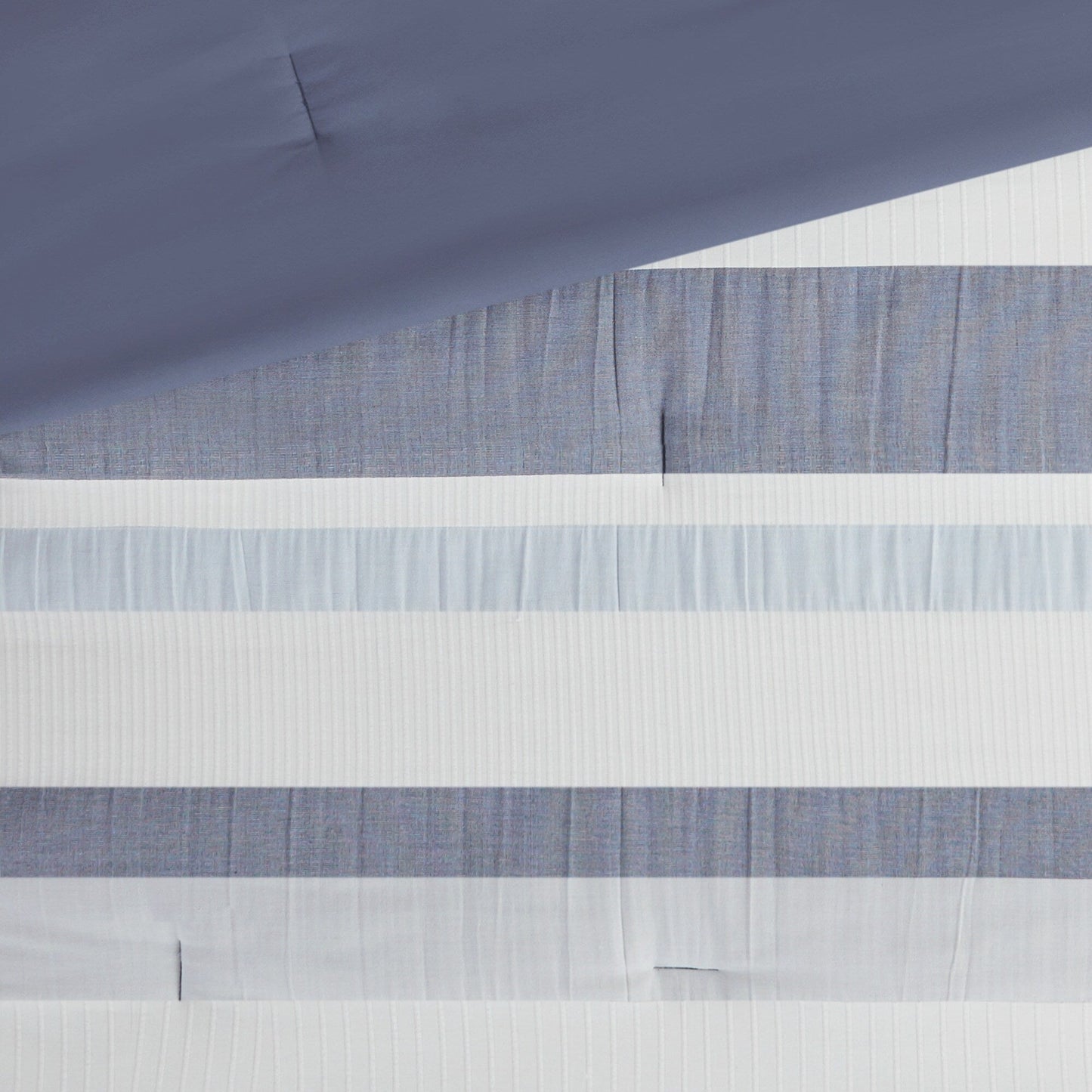 Madison Park Levi Blue/ Natural 5 Piece Jacquard Comforter Set