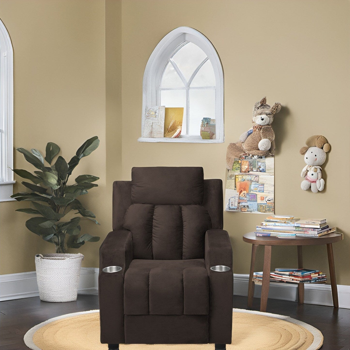 Sièges magiques pour princesses super-héros, fauteuil inclinable super luxueux pour enfants avec repose-pieds, appui-tête et 2 porte-gobelets