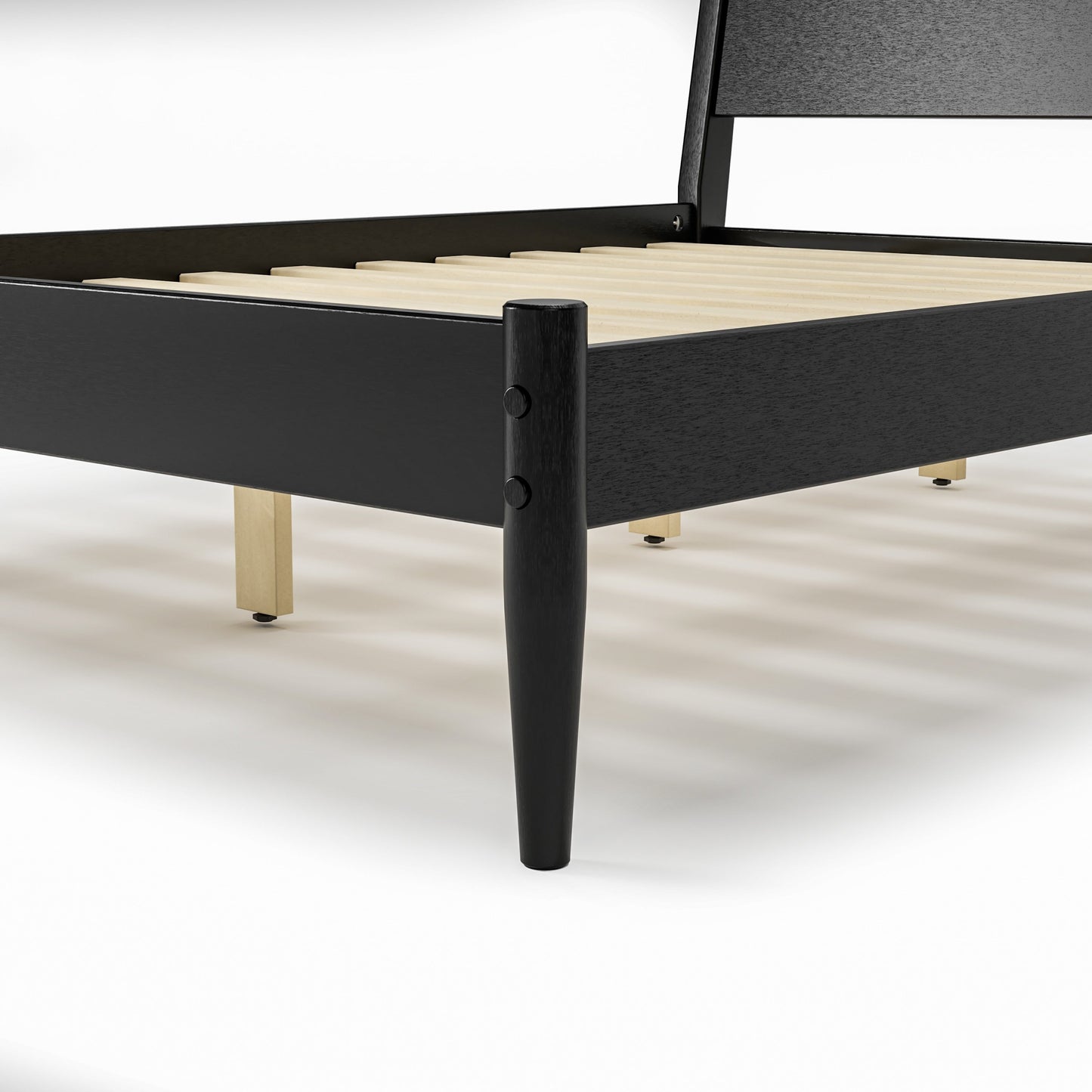 Lit à panneaux du milieu du siècle