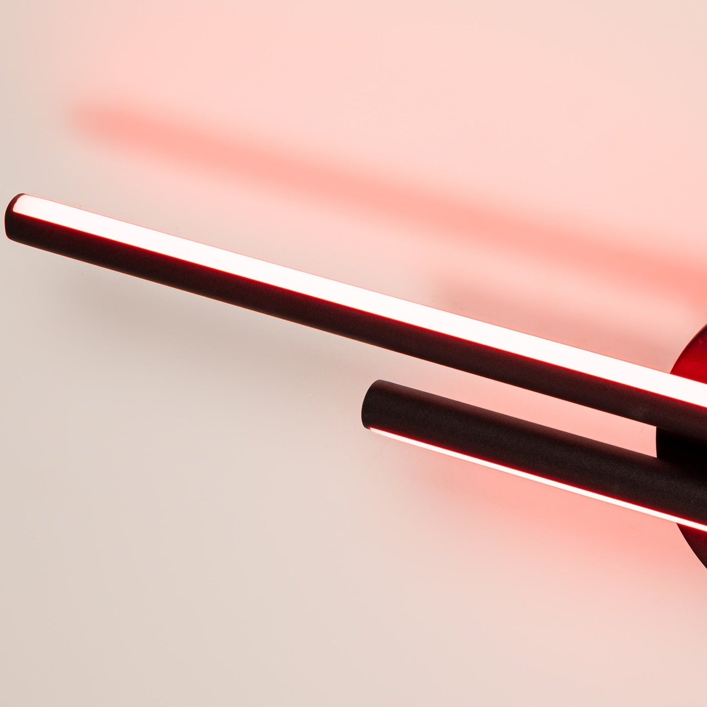 Minimalist 2-Light Dimmable LED Vanity Light Linear Metal Wall Sconce